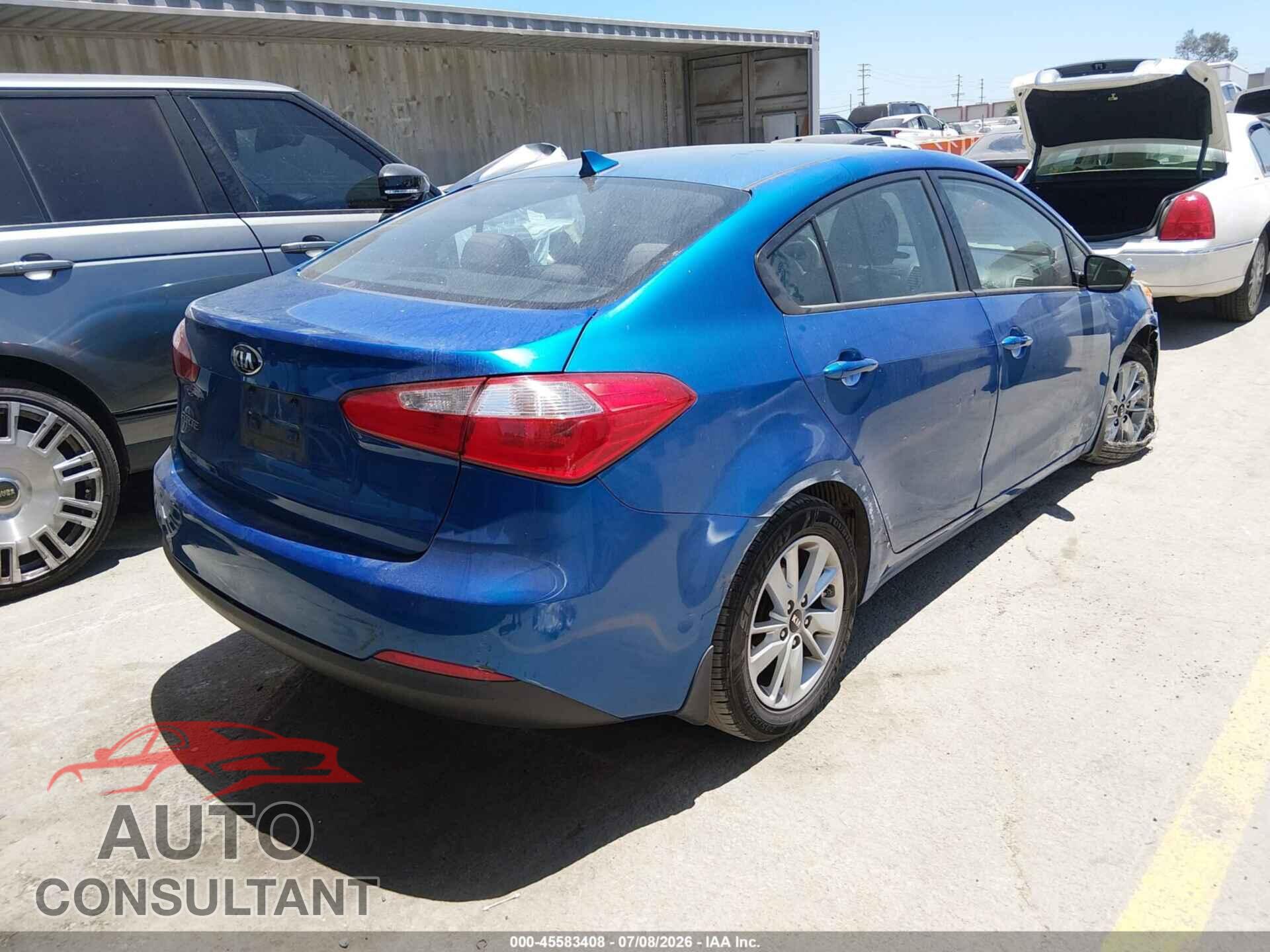 KIA FORTE 2015 - KNAFX4A64F5321130