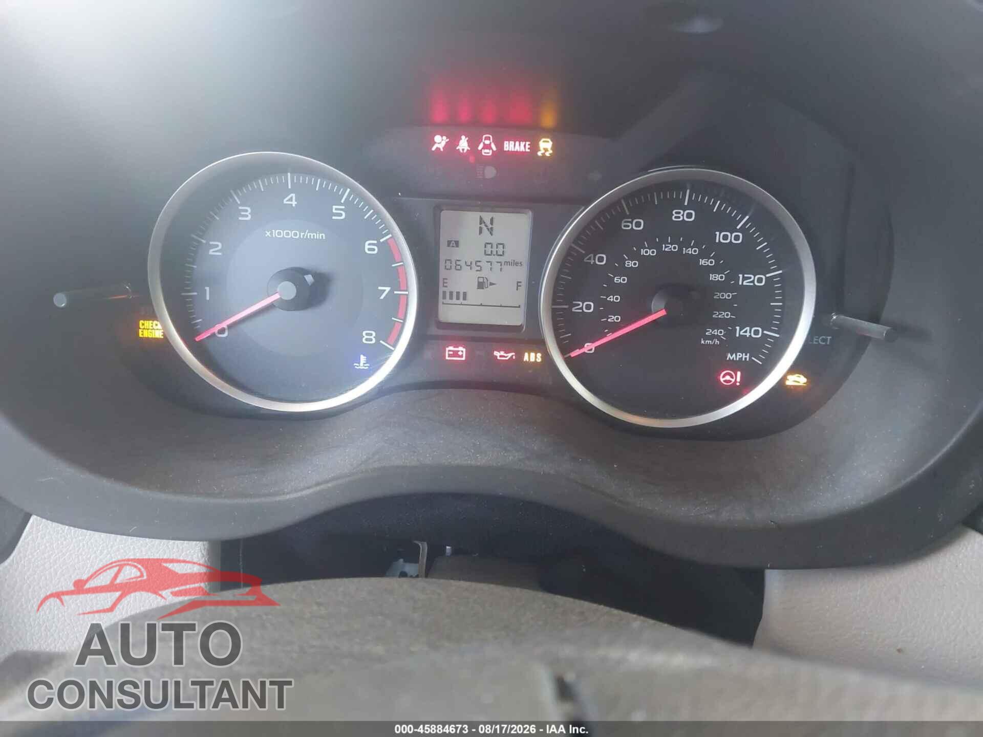 SUBARU FORESTER 2017 - JF2SJABC0HH419211
