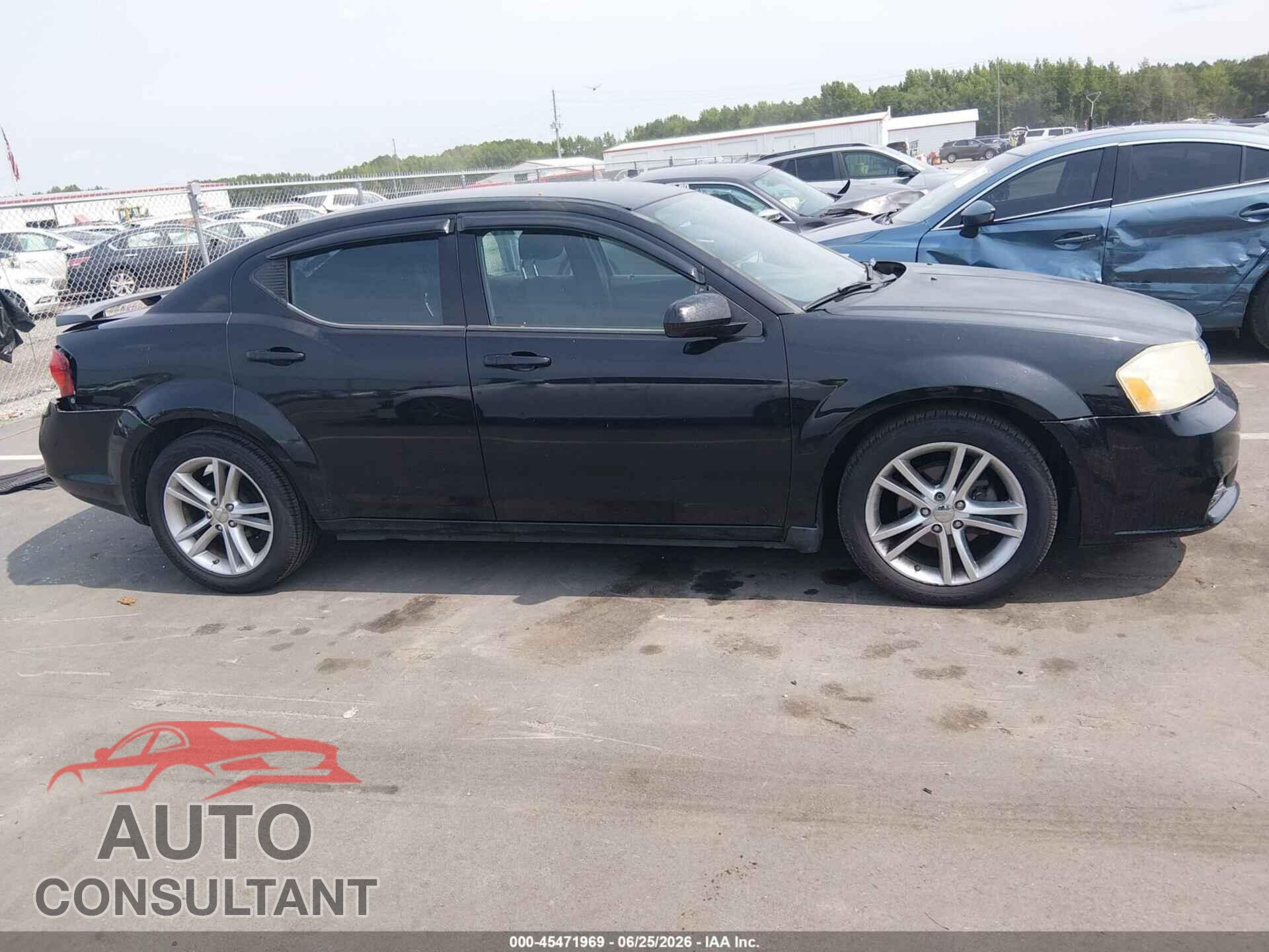 DODGE AVENGER 2012 - 1C3CDZCB4CN253479