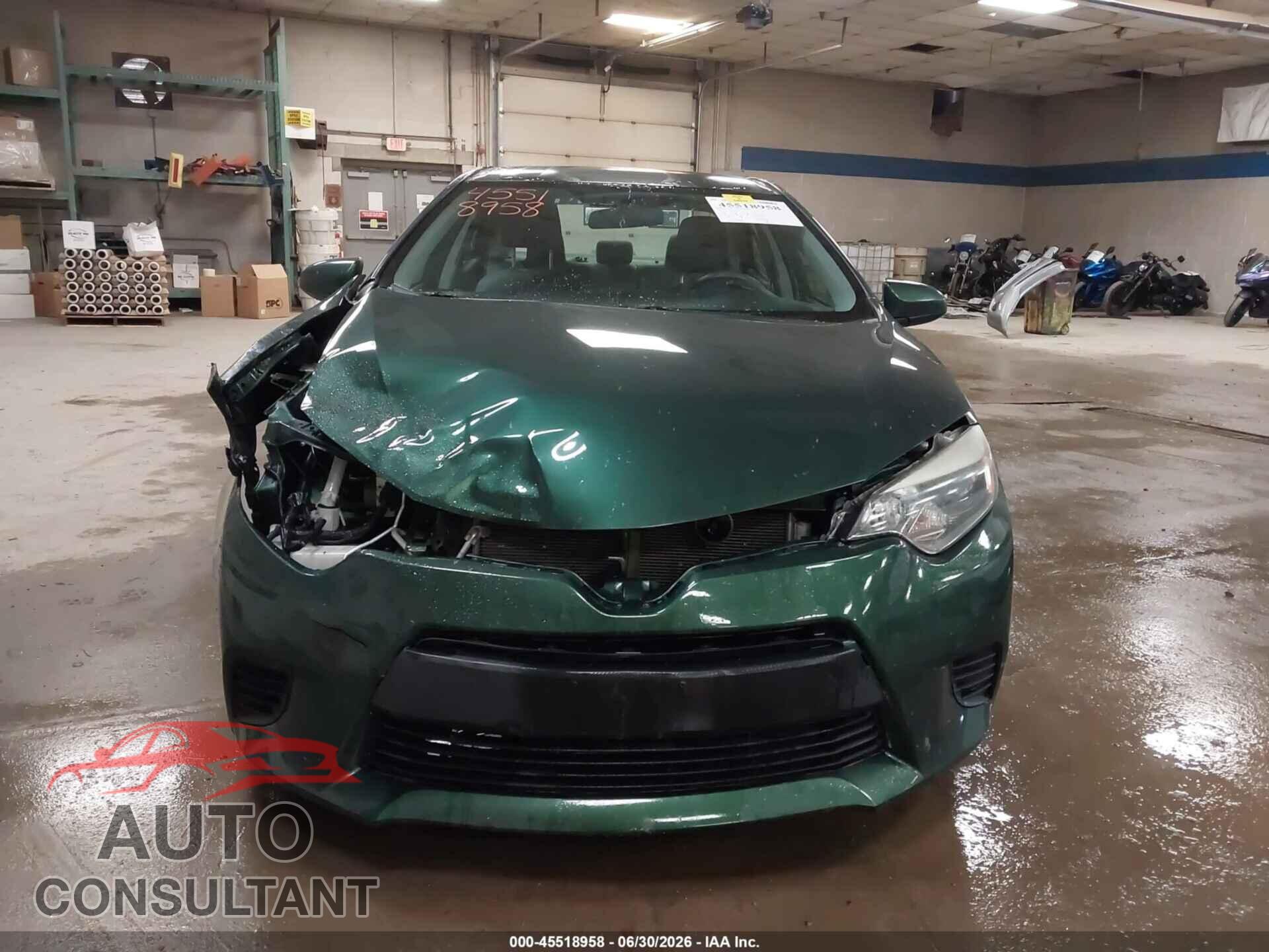 TOYOTA COROLLA 2014 - 5YFBURHE5EP033140