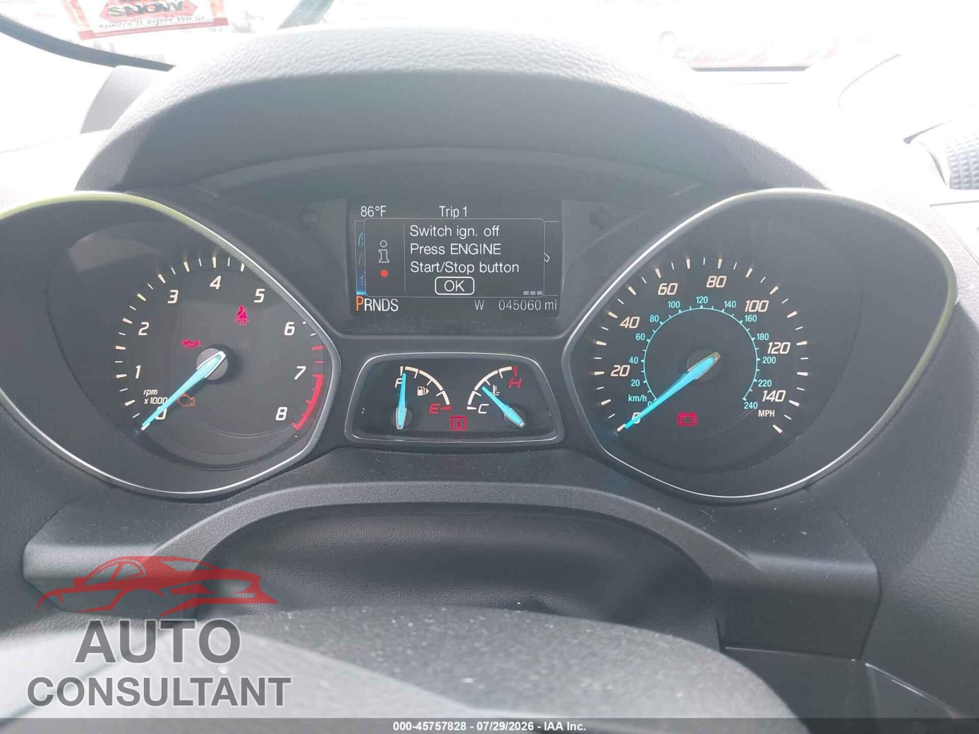 FORD ESCAPE 2014 - 1FMCU9J90EUE31937
