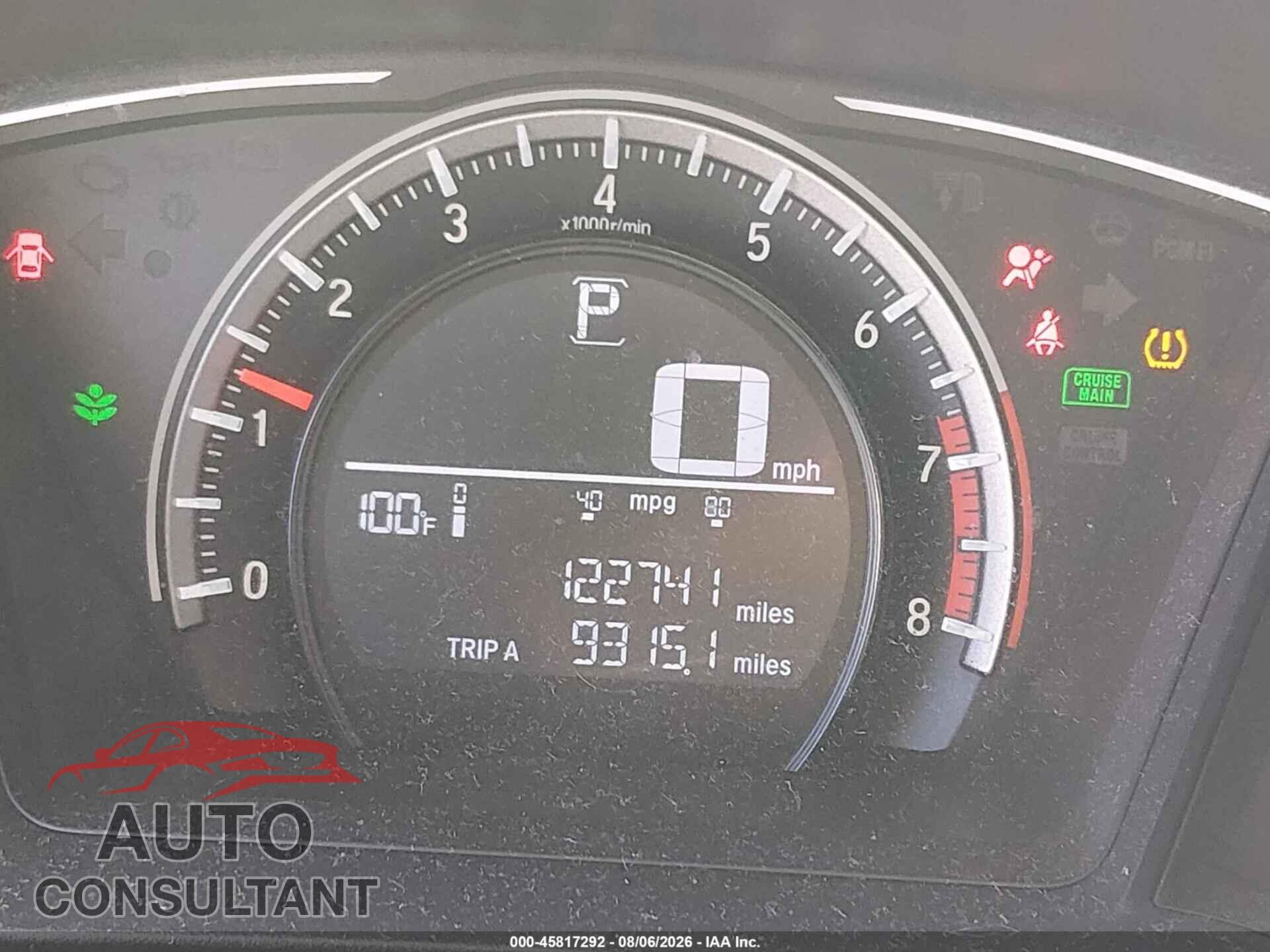 HONDA CIVIC 2017 - 2HGFC2F5XHH514799