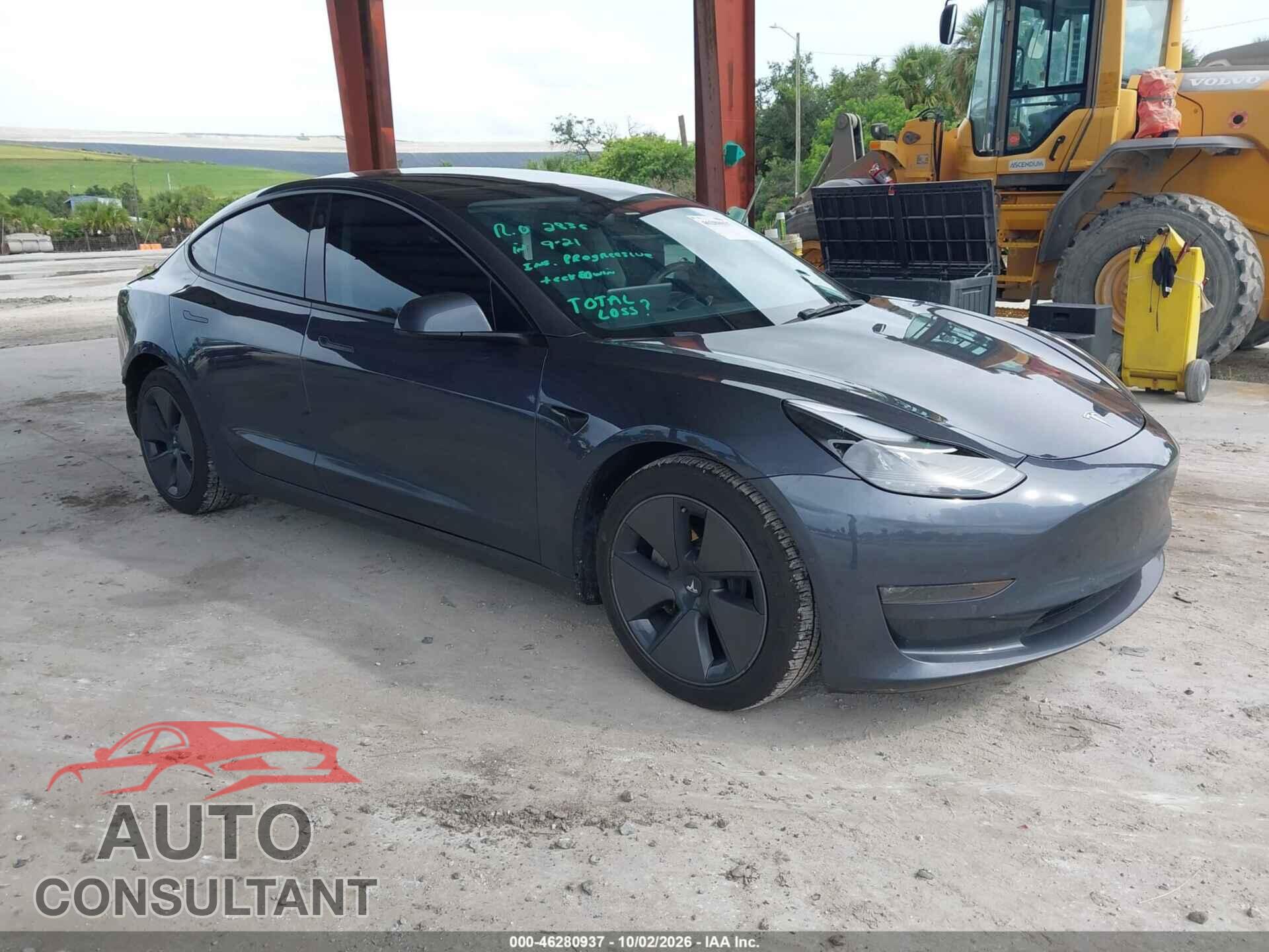 TESLA MODEL 3 2022 - 5YJ3E1EB2NF314563