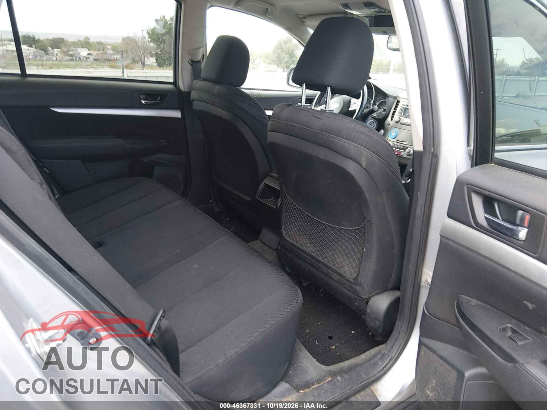 SUBARU OUTBACK 2012 - 4S4BRBCC8C3291815