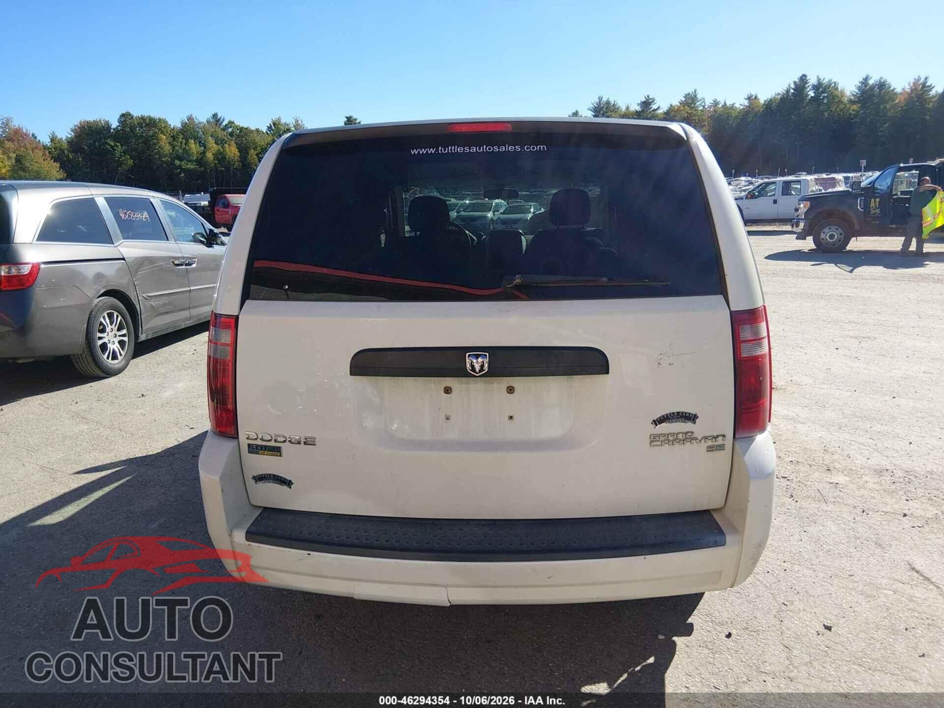 DODGE GRAND CARAVAN 2010 - 2D4RN4DE3AR334832
