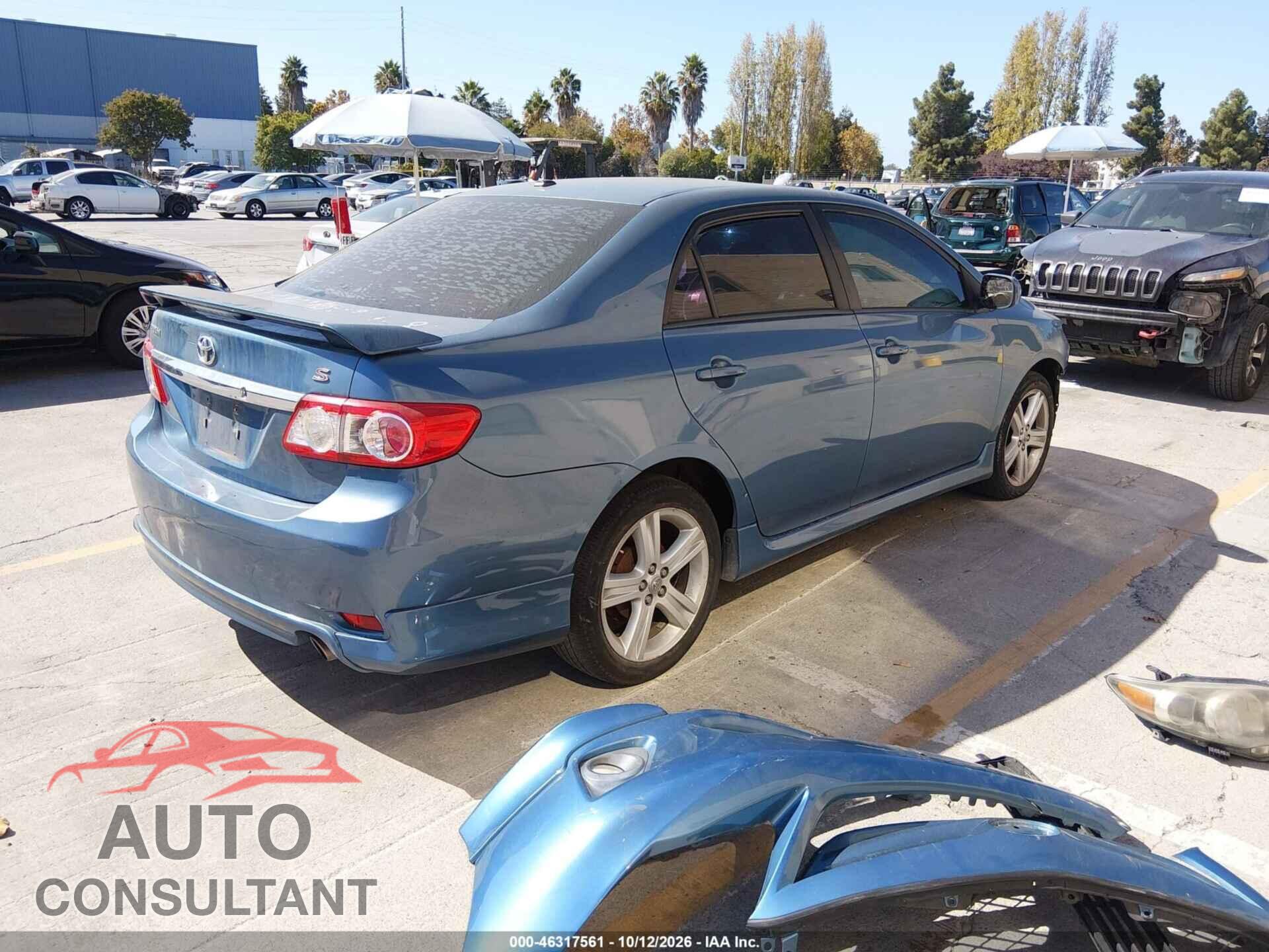 TOYOTA COROLLA 2013 - 5YFBU4EE2DP217568