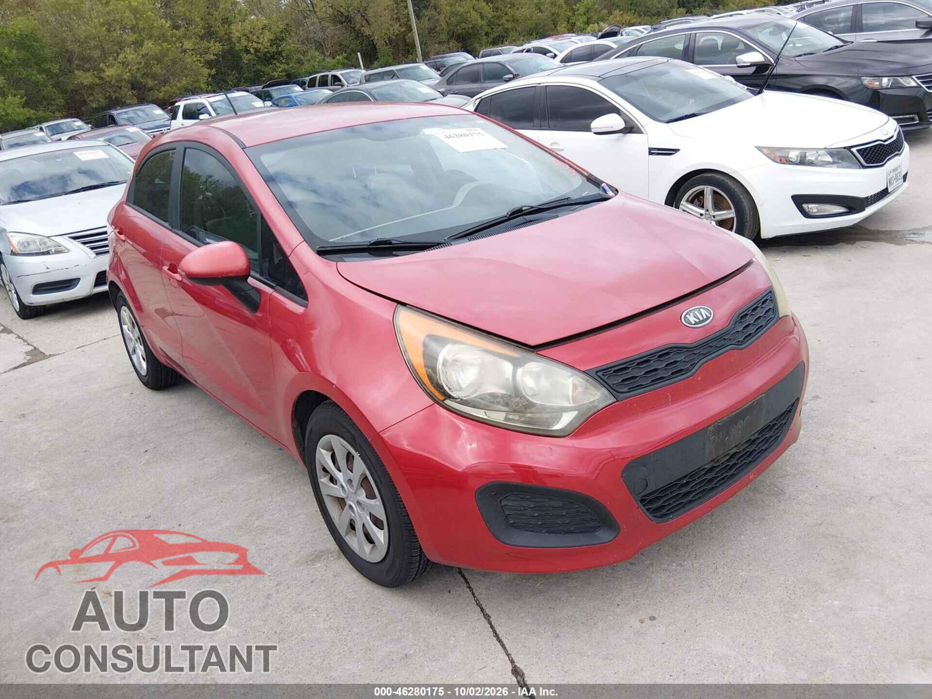 KIA RIO5 2012 - KNADM5A32C6081352