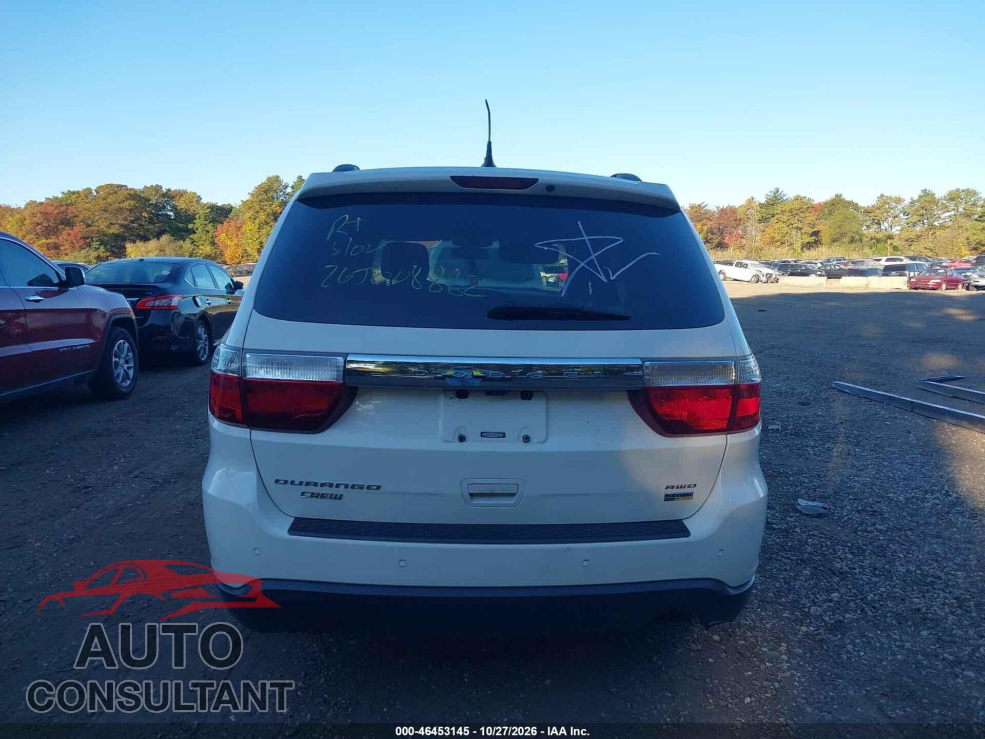 DODGE DURANGO 2012 - 1C4RDJDG0CC158804