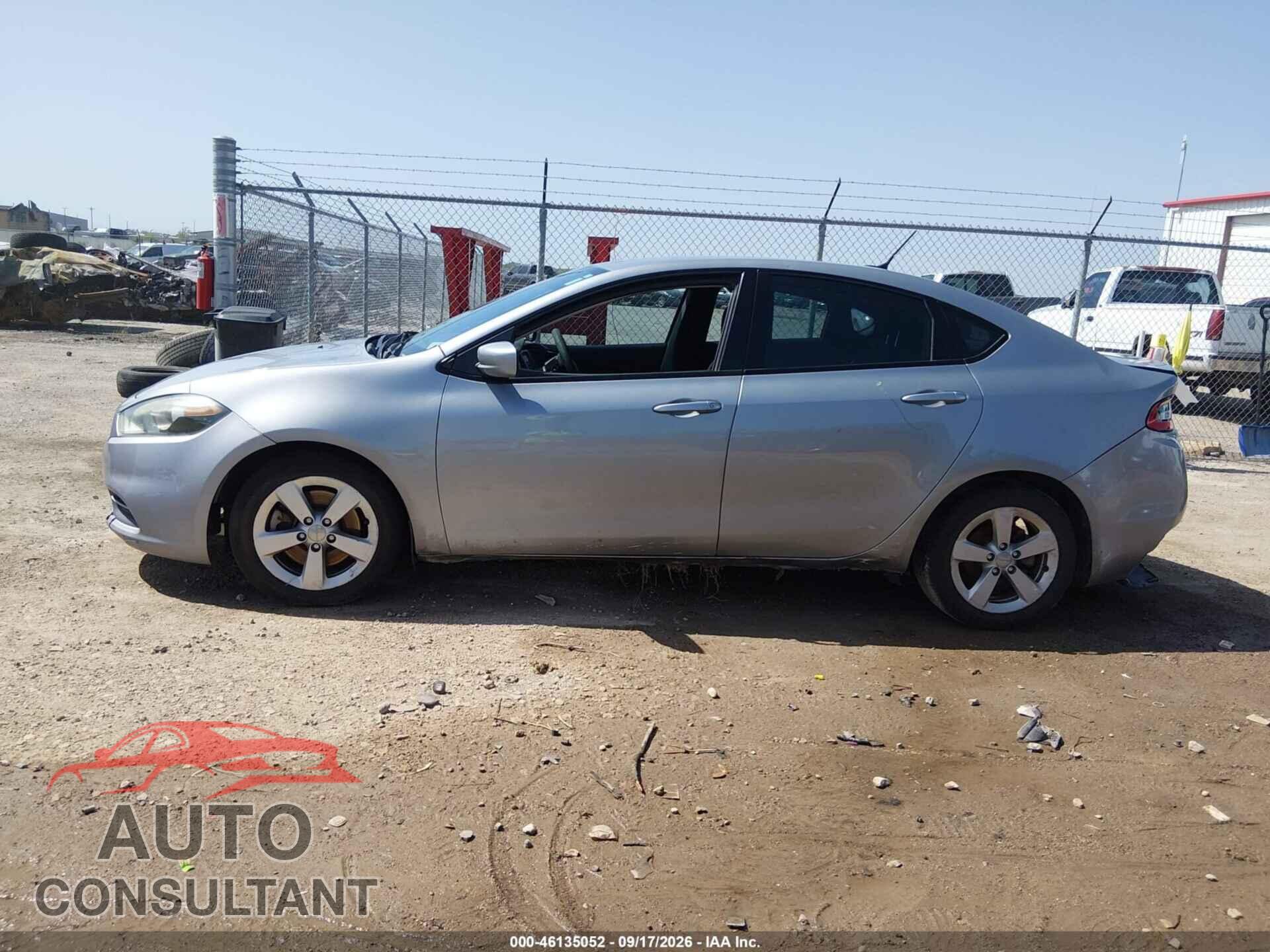 DODGE DART 2015 - 1C3CDFBBXFD172657