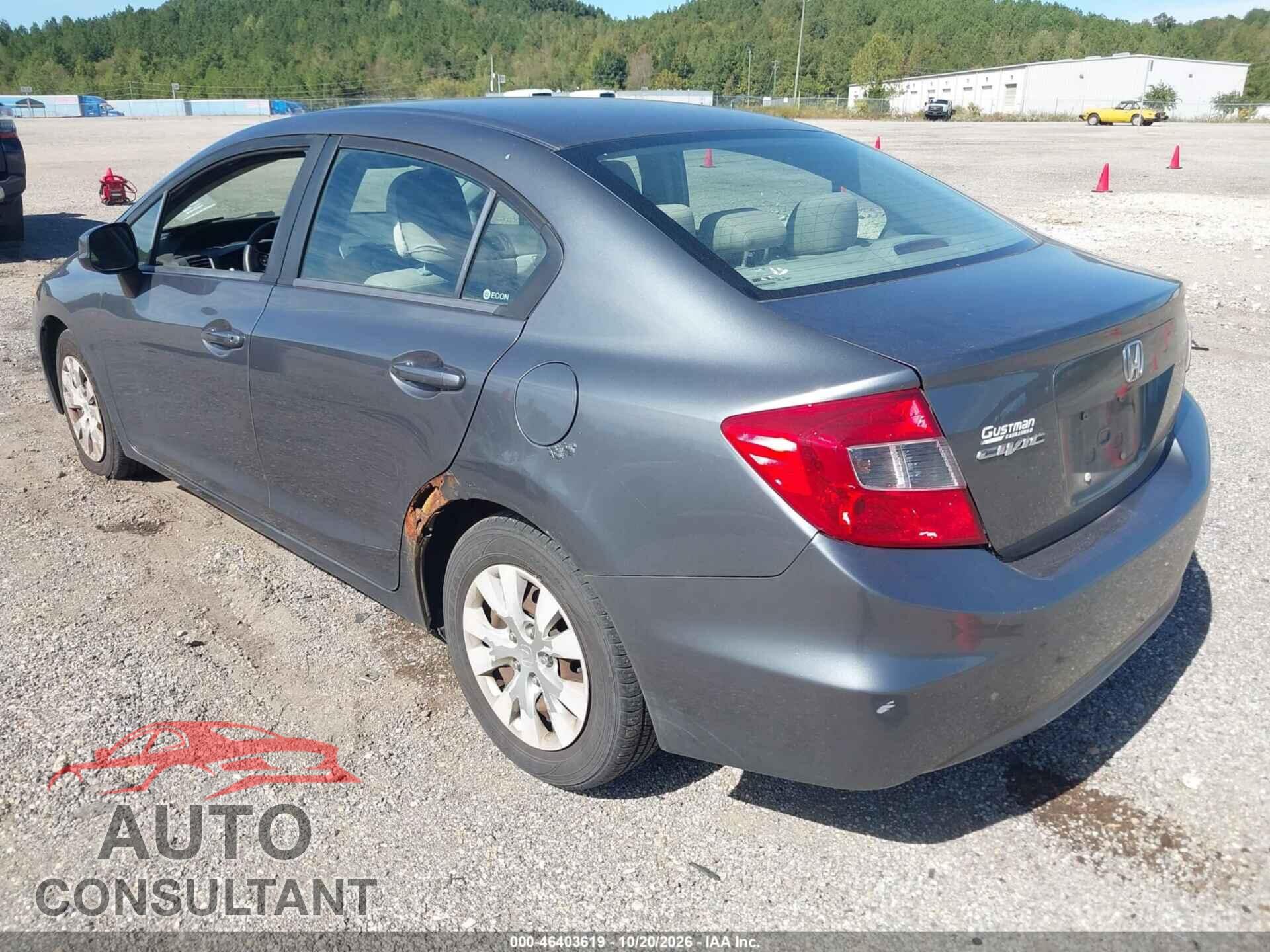 HONDA CIVIC 2012 - 19XFB2F56CE035480