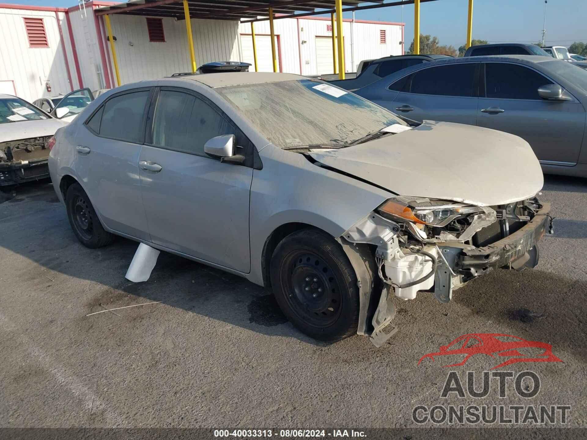 TOYOTA COROLLA 2019 - 2T1BURHE4KC163261