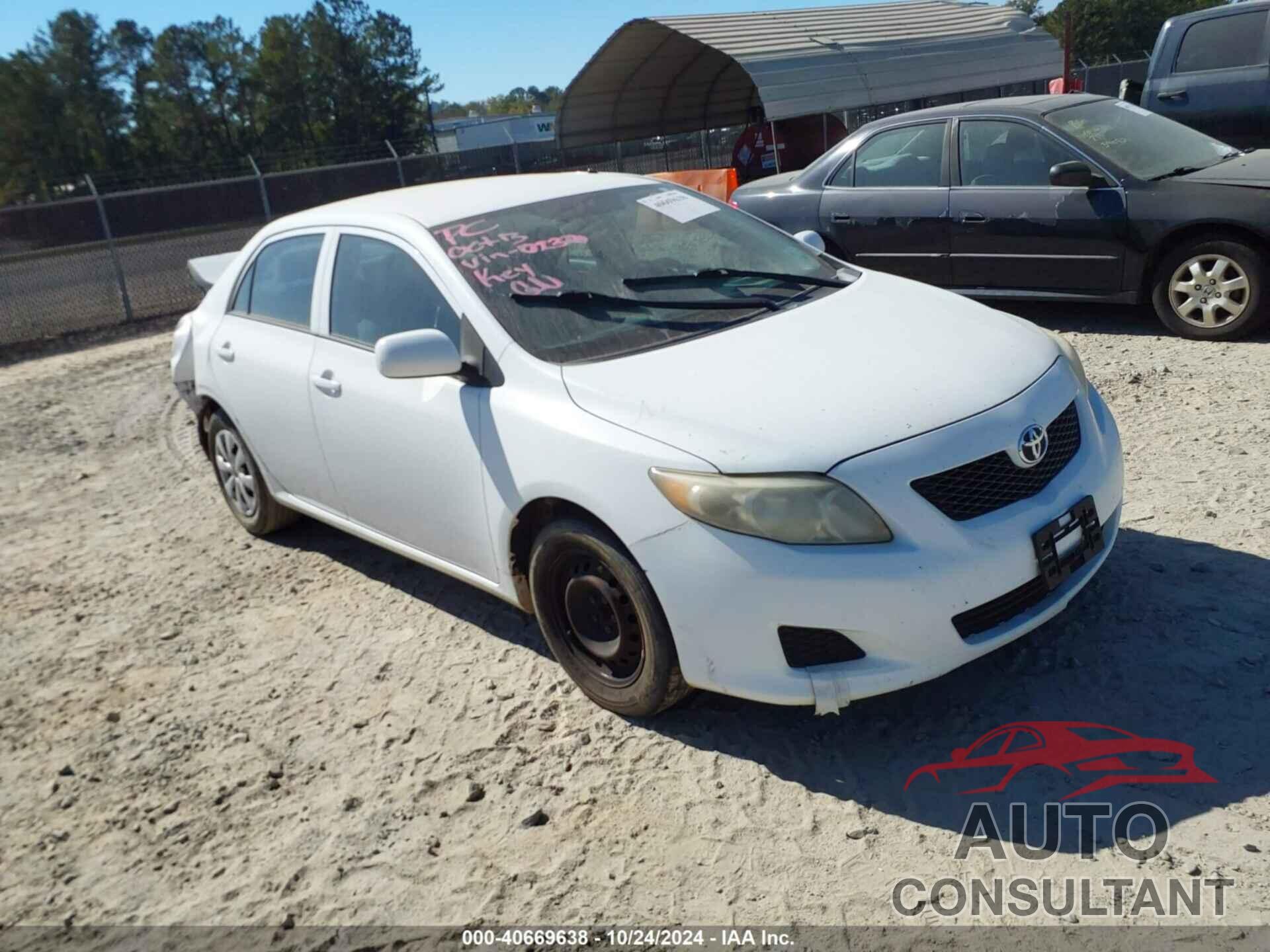 TOYOTA COROLLA 2009 - 2T1BU40EX9C090230