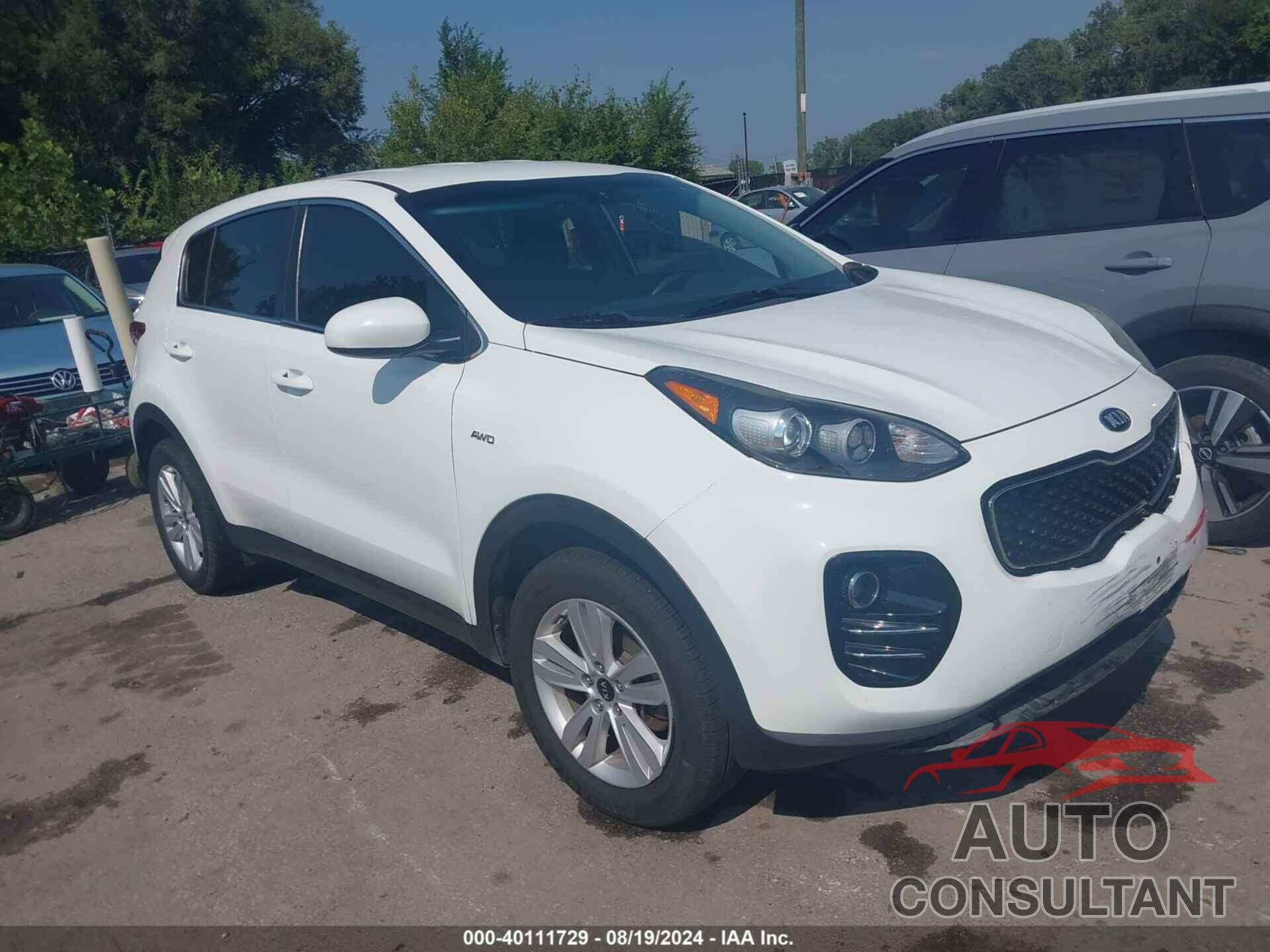 KIA SPORTAGE 2017 - KNDPMCAC7H7265739