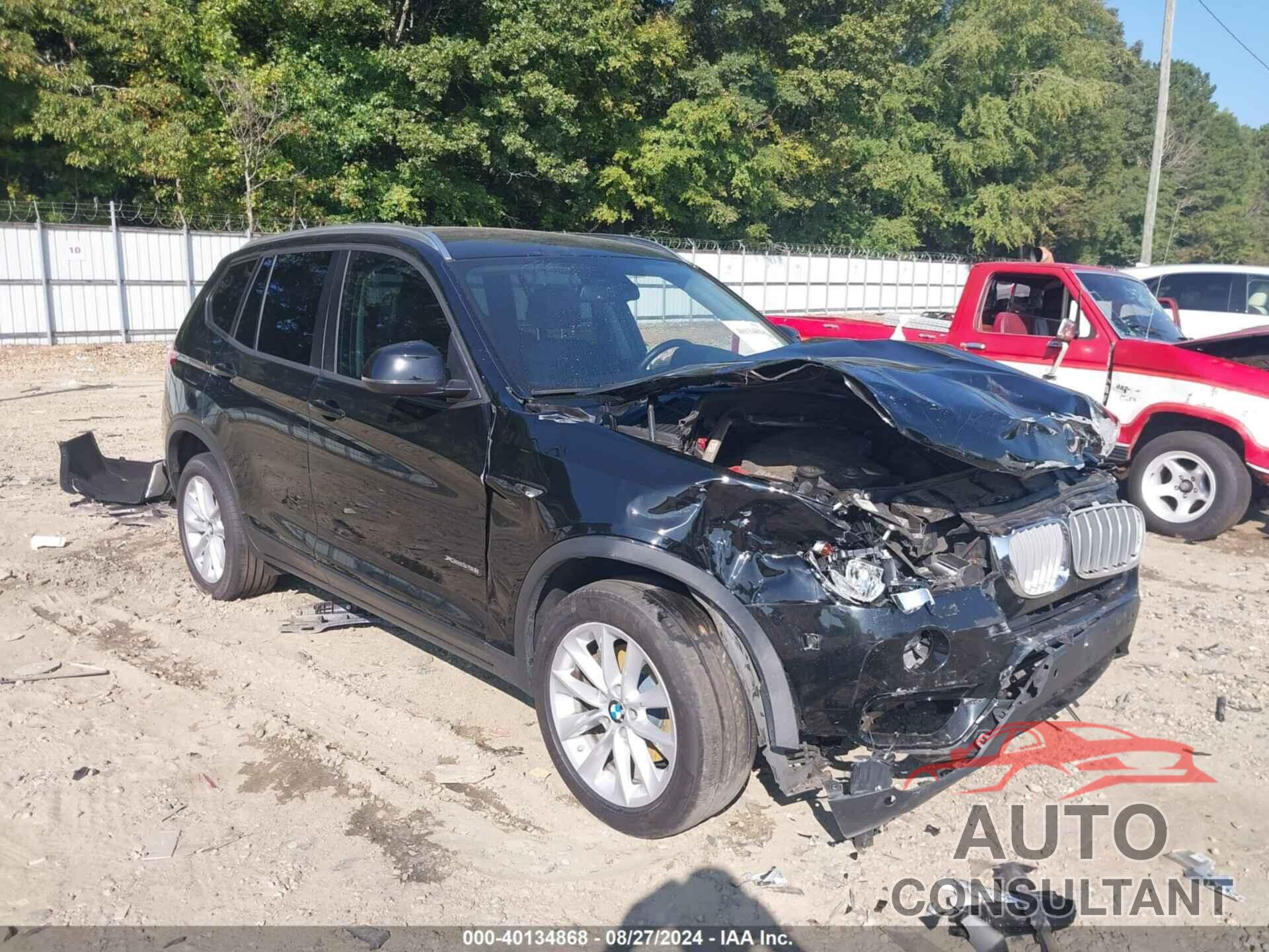 BMW X3 2016 - 5UXWX9C54G0D89142