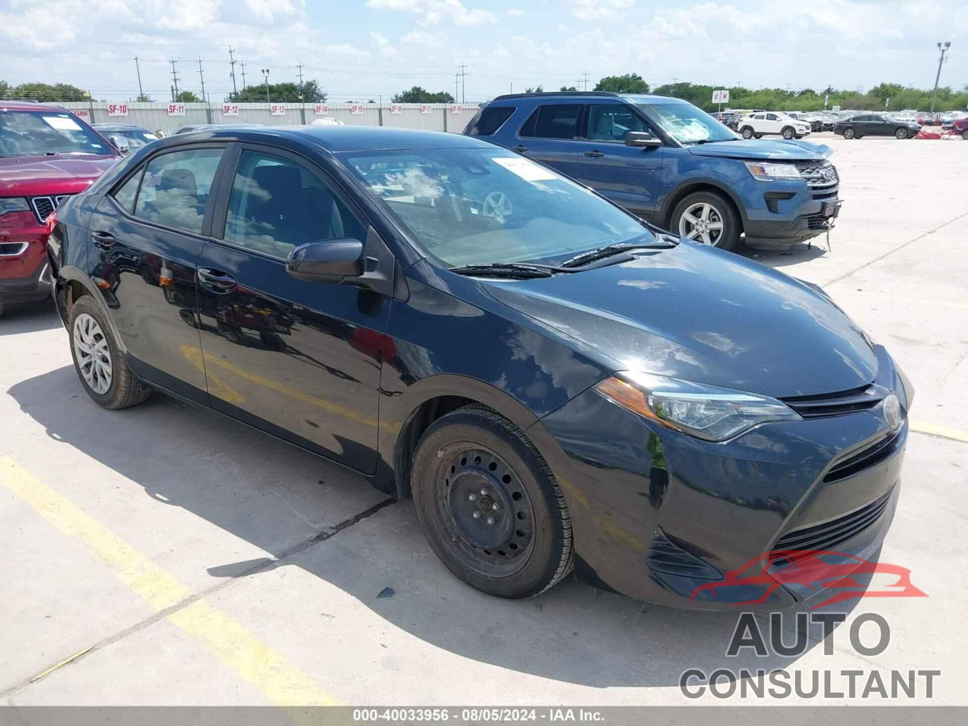 TOYOTA COROLLA 2019 - 2T1BURHE4KC238766