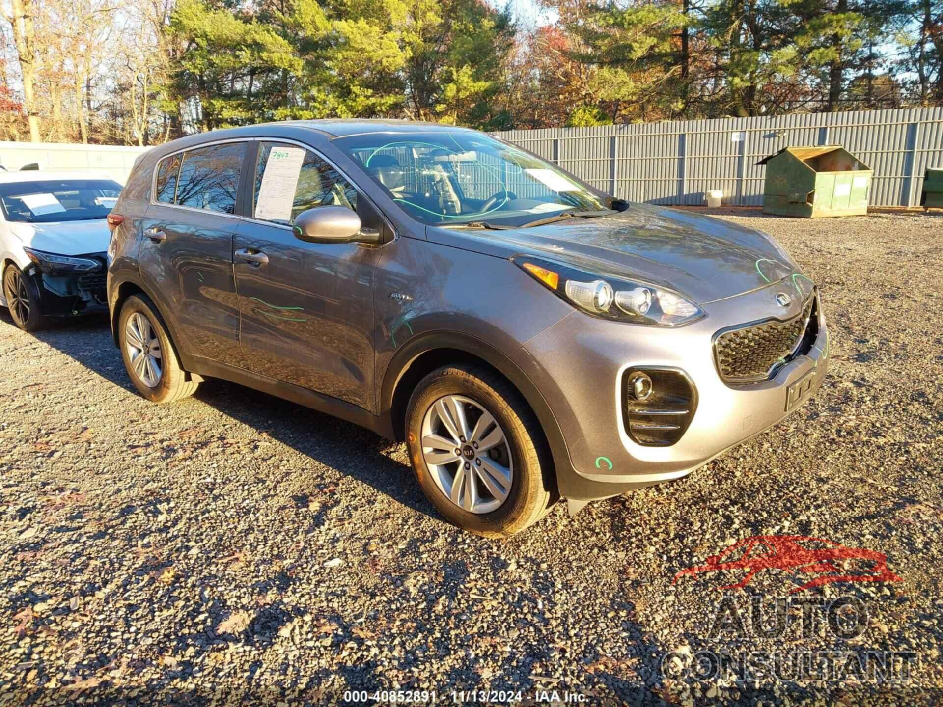 KIA SPORTAGE 2017 - KNDPMCAC7H7173076