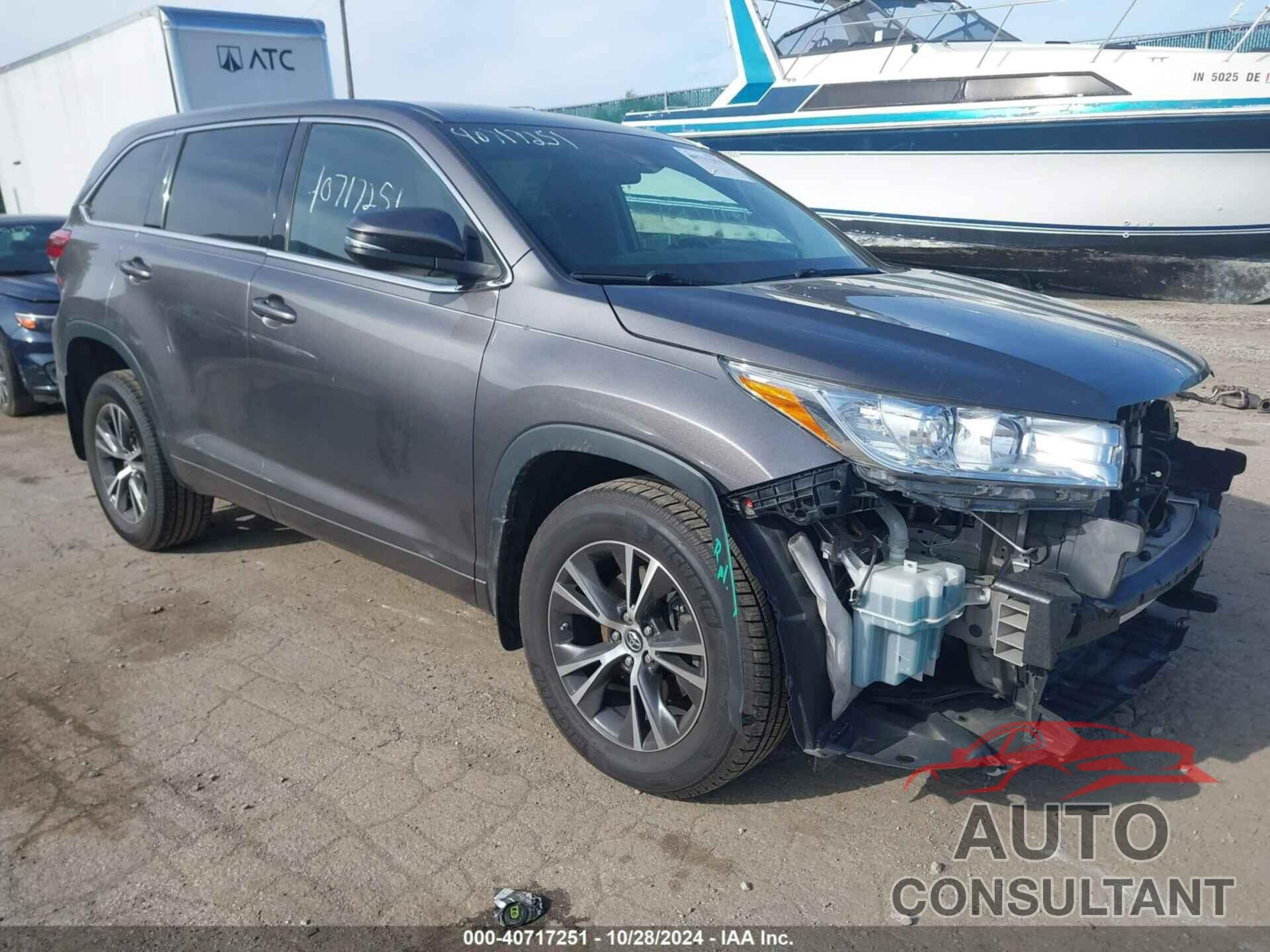 TOYOTA HIGHLANDER 2018 - 5TDBZRFH3JS846962