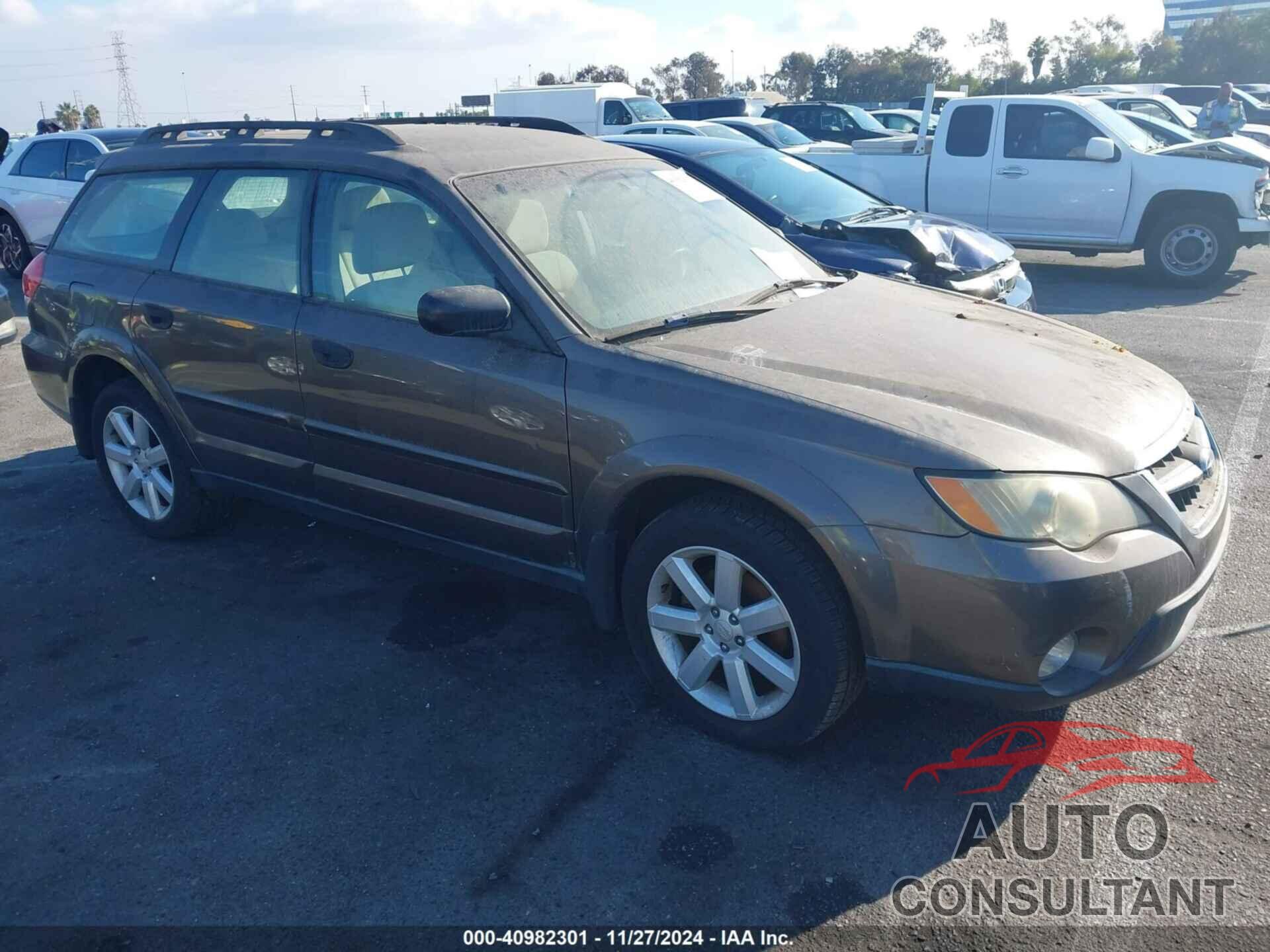 SUBARU OUTBACK 2009 - 4S4BP61C796312838