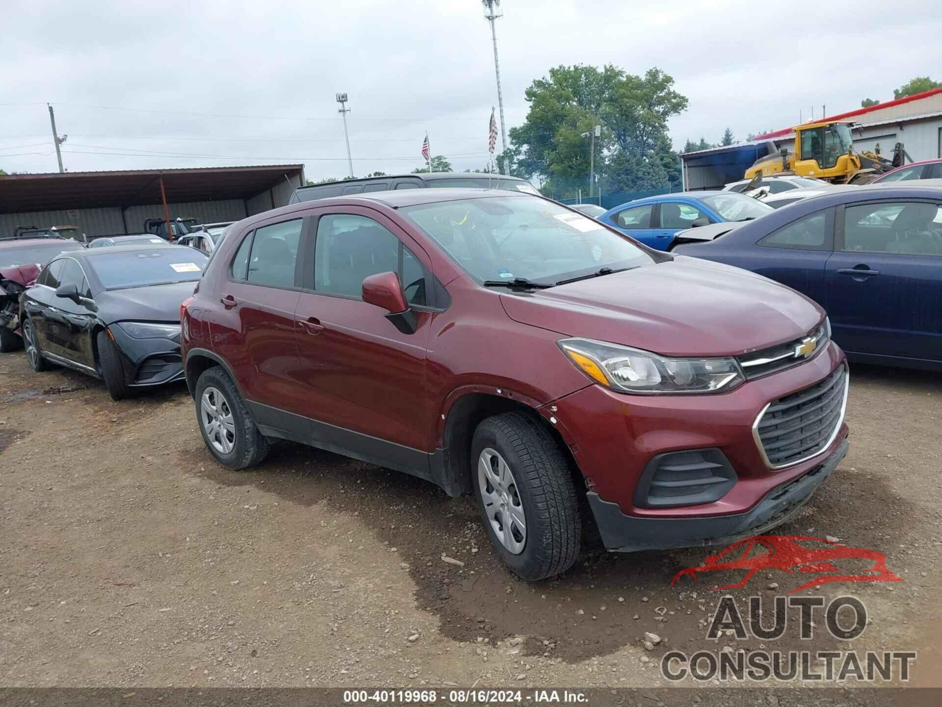 CHEVROLET TRAX 2017 - 3GNCJKSB9HL263856