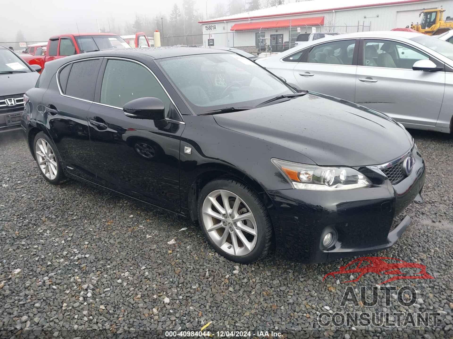 LEXUS CT 200H 2012 - JTHKD5BHXC2092576