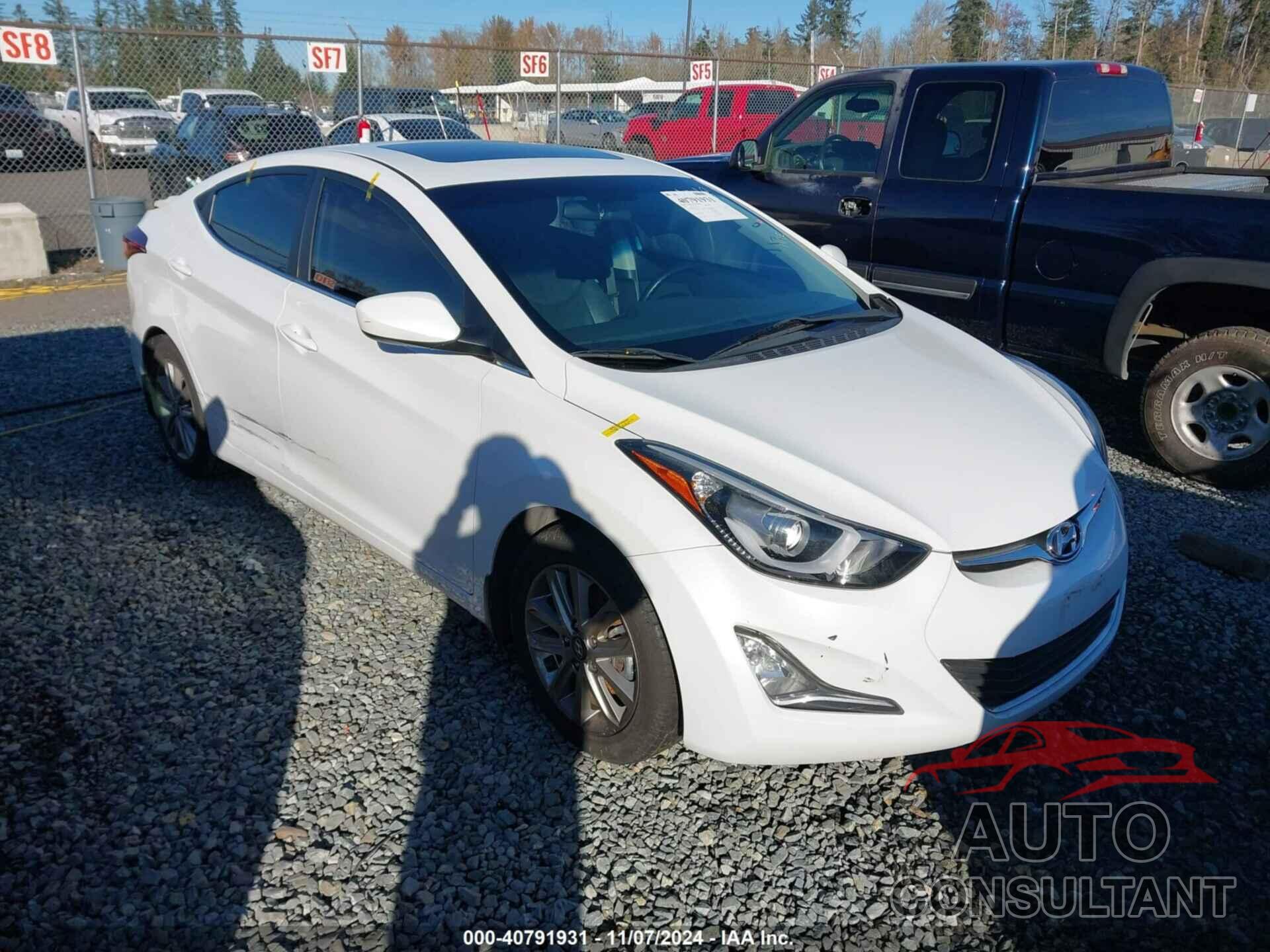 HYUNDAI ELANTRA 2015 - 5NPDH4AE3FH554348
