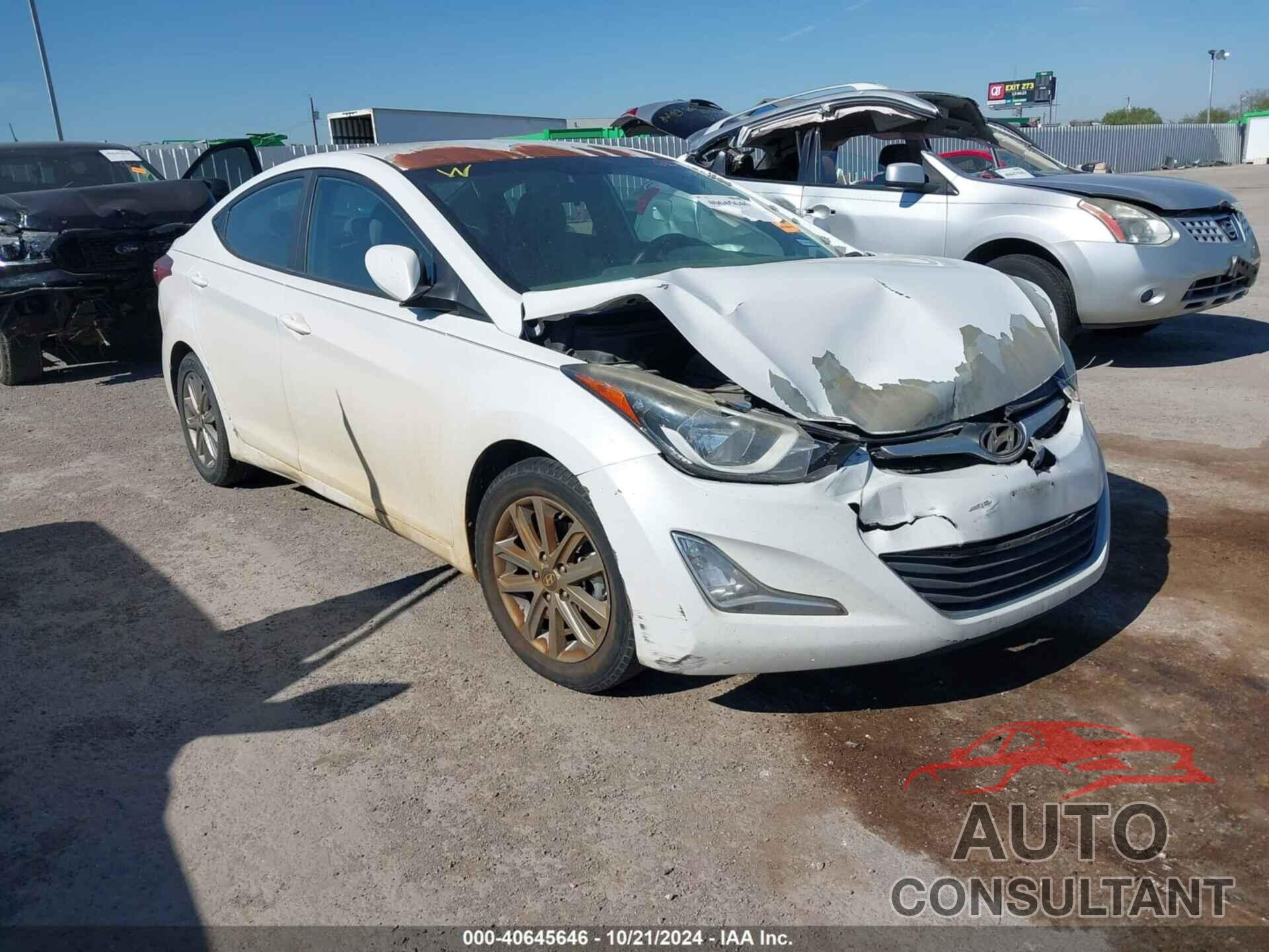 HYUNDAI ELANTRA 2015 - 5NPDH4AE8FH561070