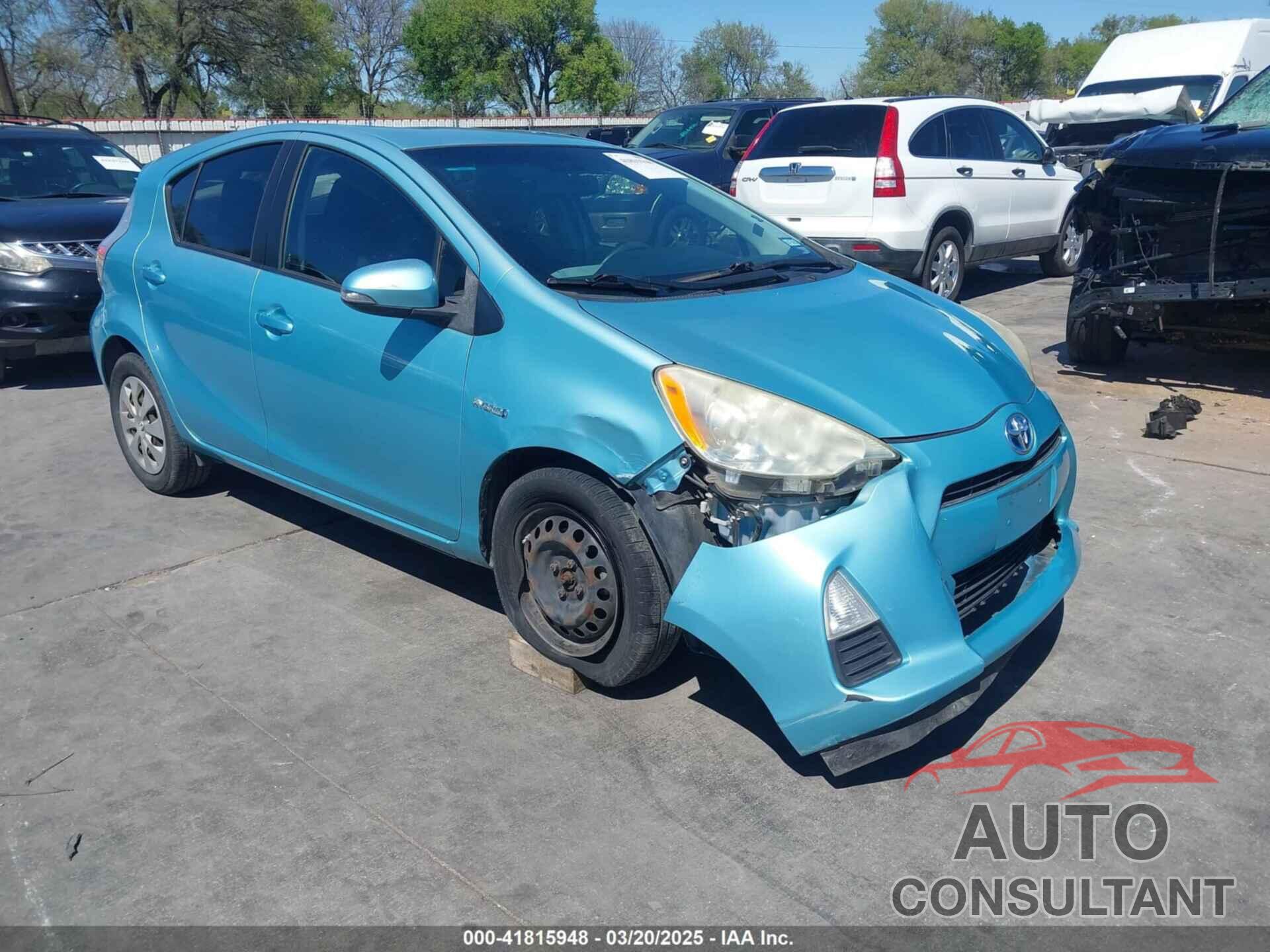 TOYOTA PRIUS C 2012 - JTDKDTB32C1023333