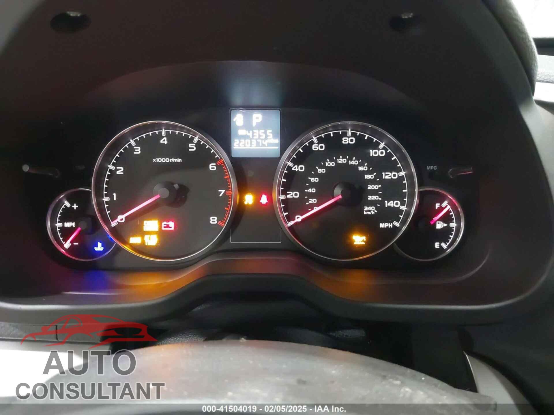 SUBARU OUTBACK 2014 - 4S4BRBCC9E3220691