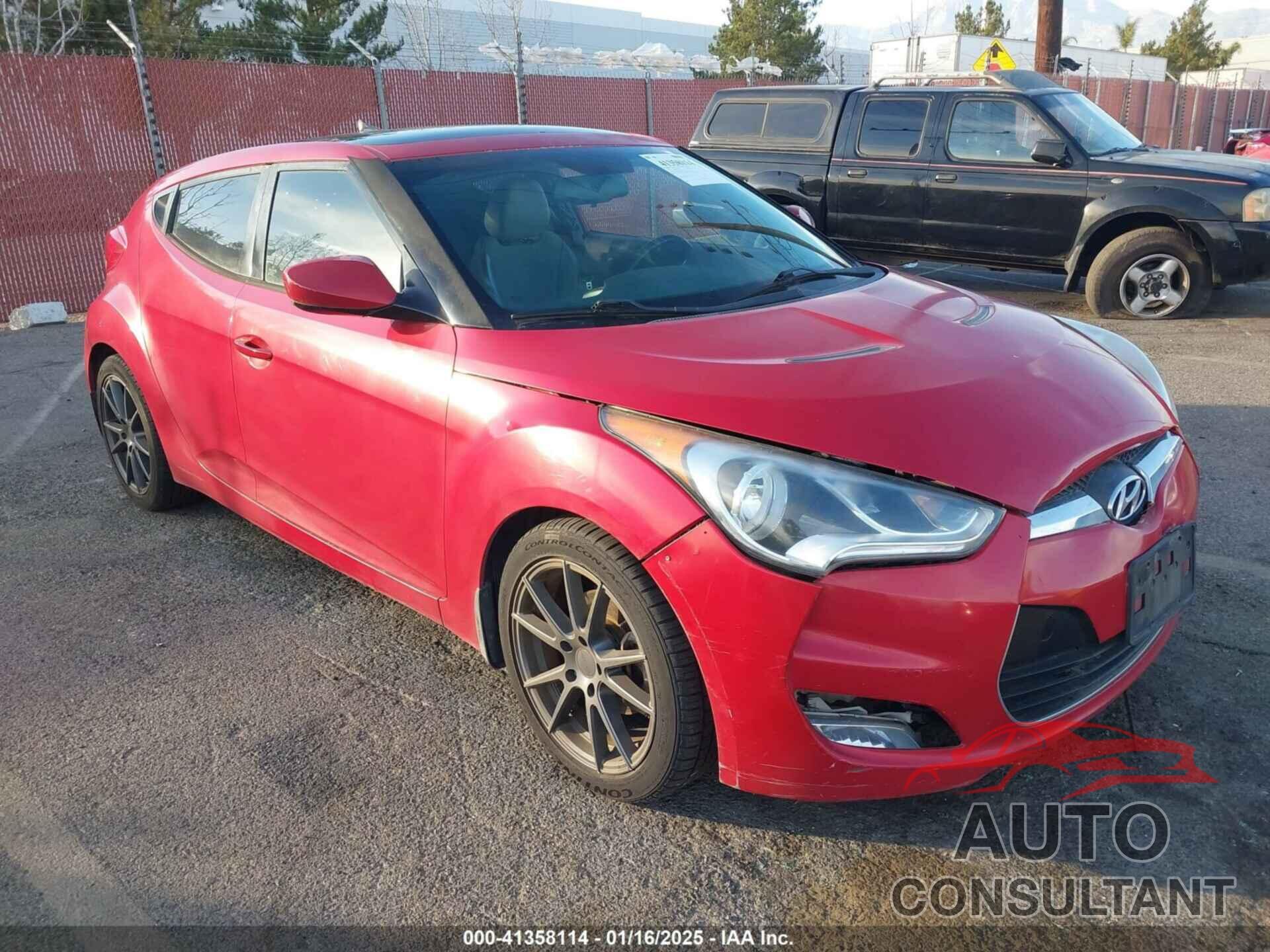 HYUNDAI VELOSTER 2013 - KMHTC6AD2DU109255