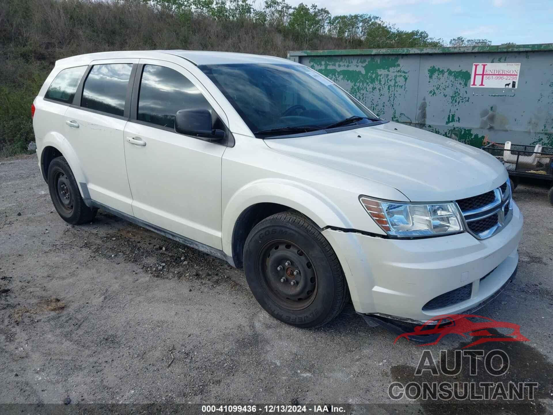 DODGE JOURNEY 2012 - 3C4PDCAB4CT232046