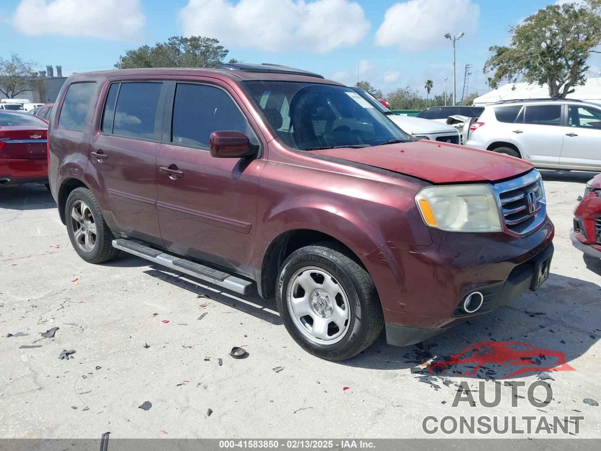 HONDA PILOT 2012 - 5FNYF3H54CB008014