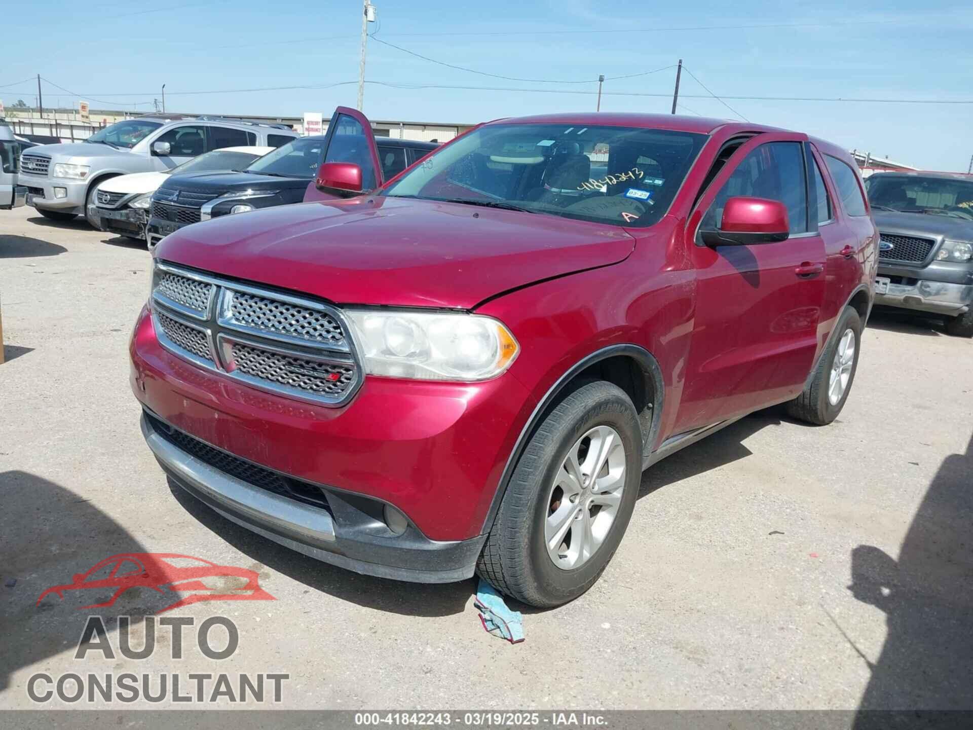 DODGE DURANGO 2013 - 1C4RDHAGXDC657365