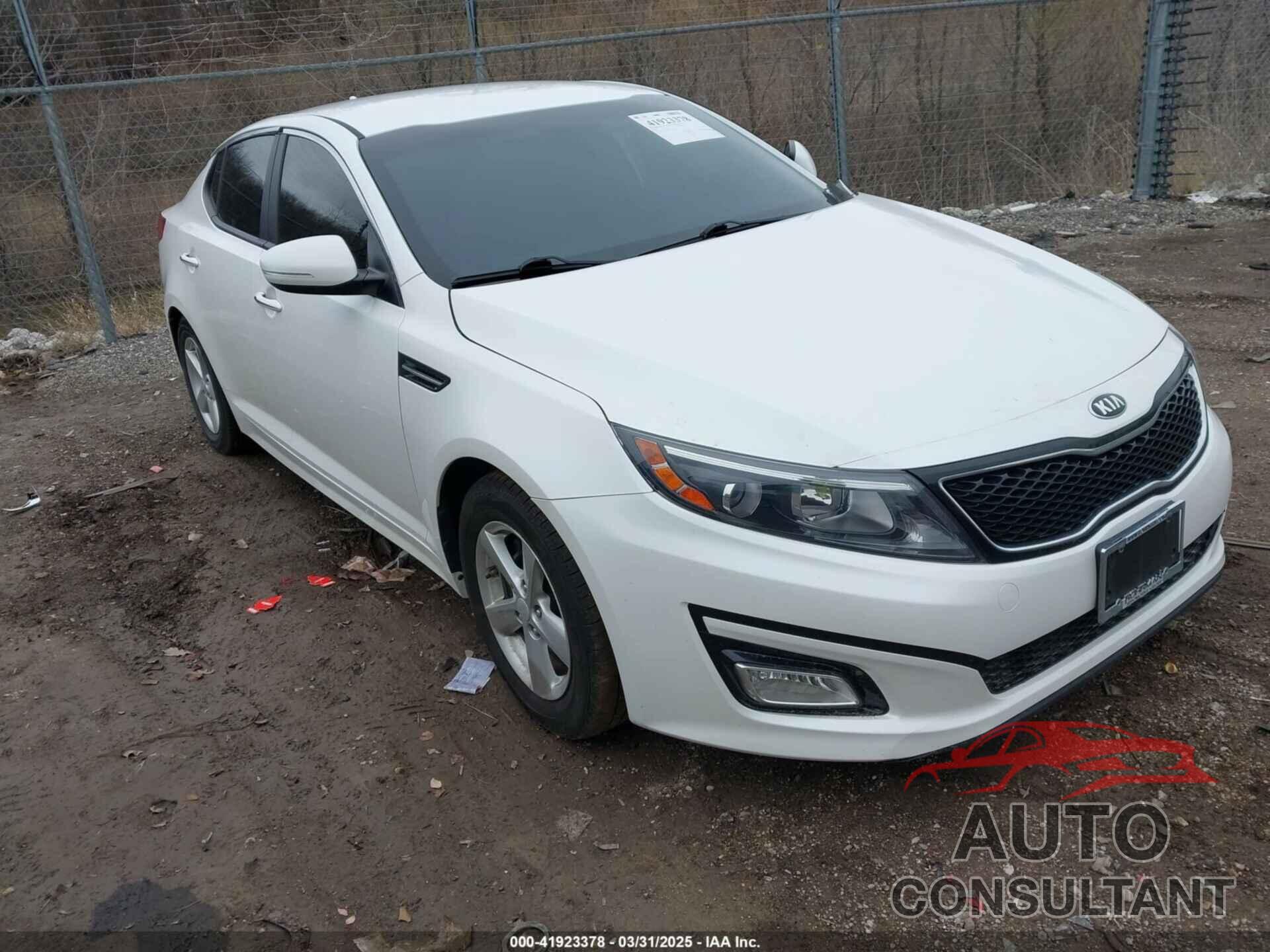 KIA OPTIMA 2015 - KNAGM4A70F5571387