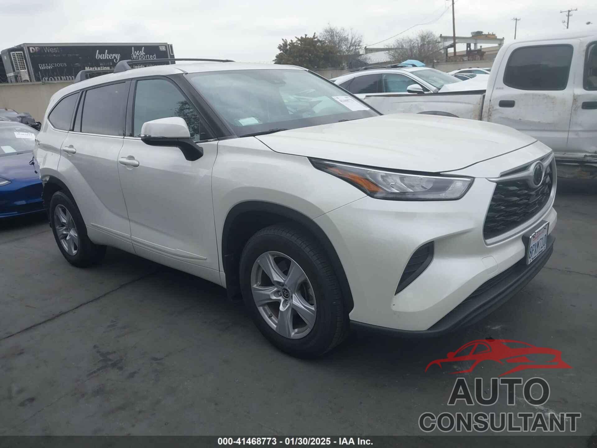 TOYOTA HIGHLANDER 2020 - 5TDCZRAH6LS504811