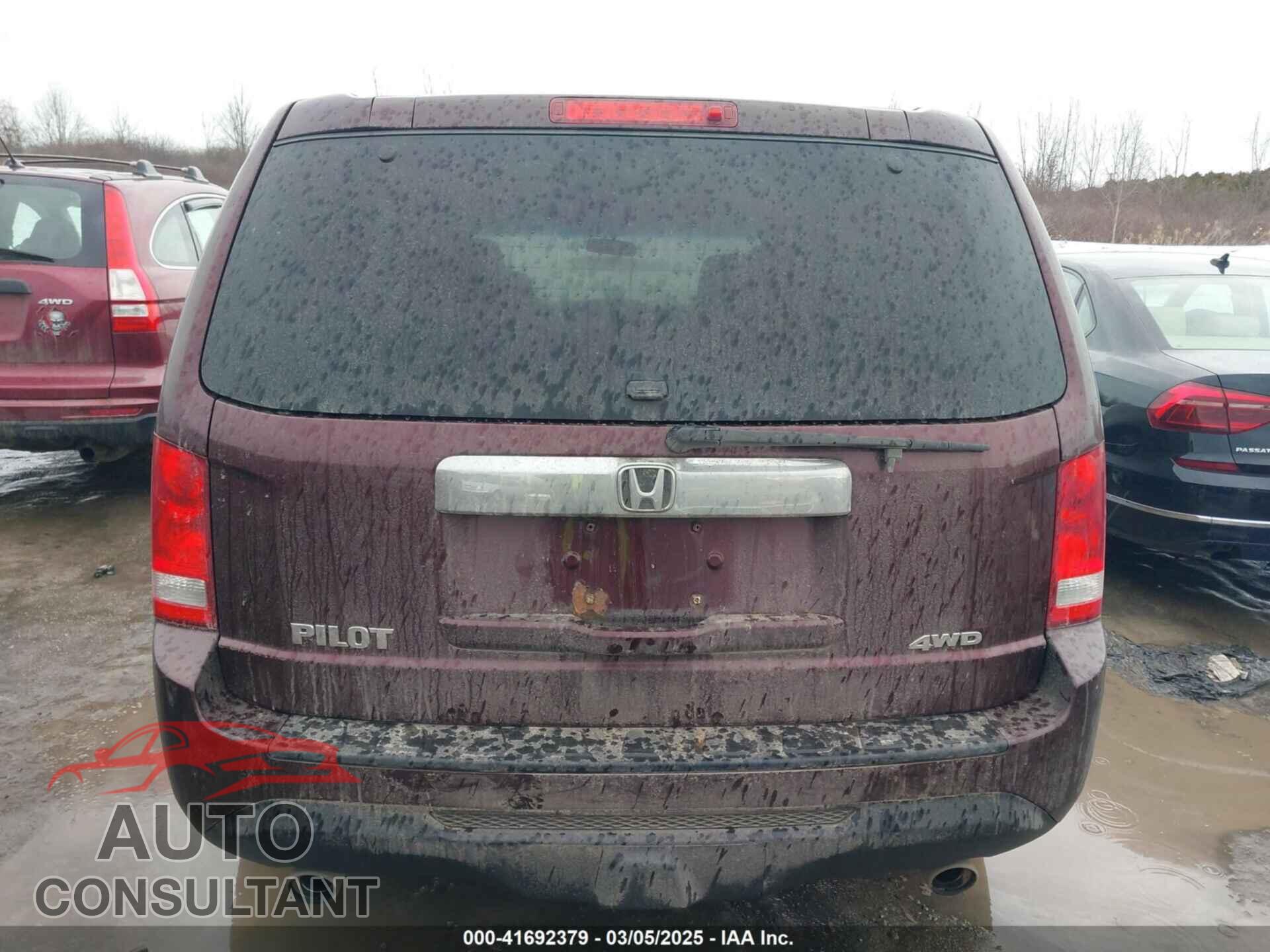 HONDA PILOT 2012 - 5FNYF4H47CB049685