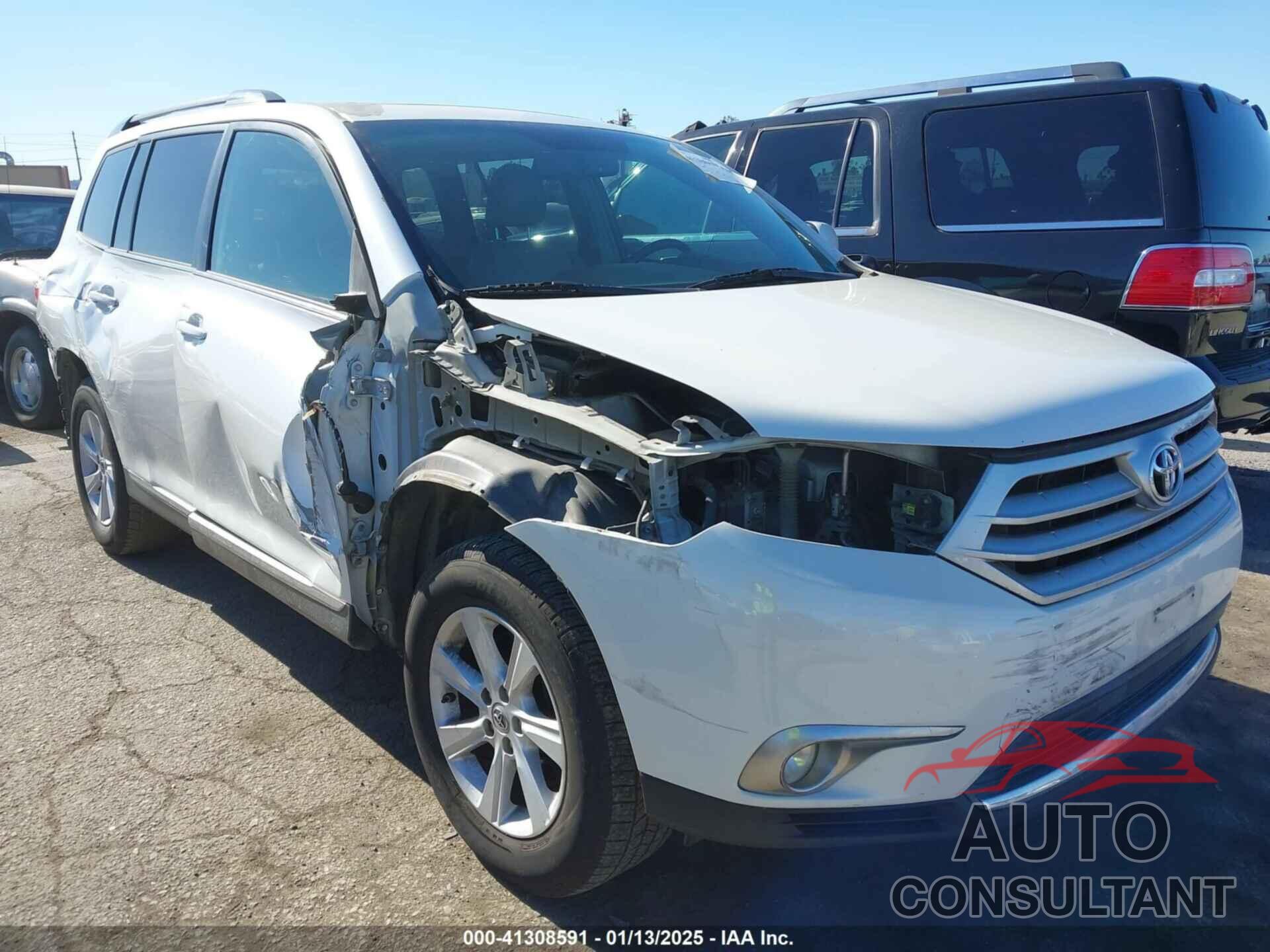TOYOTA HIGHLANDER 2012 - 5TDZK3EH0CS051713