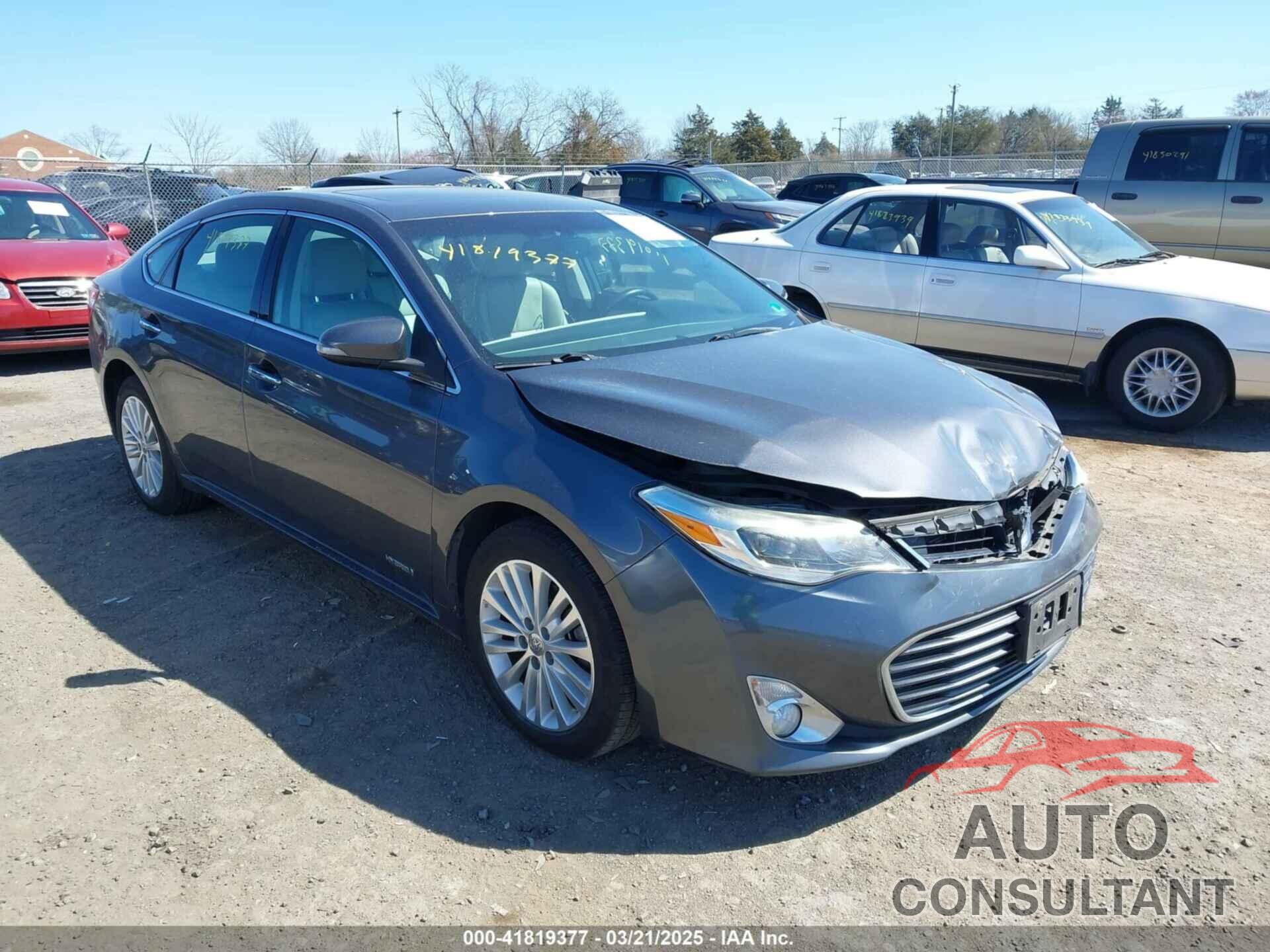 TOYOTA AVALON HYBRID 2013 - 4T1BD1EB6DU011138