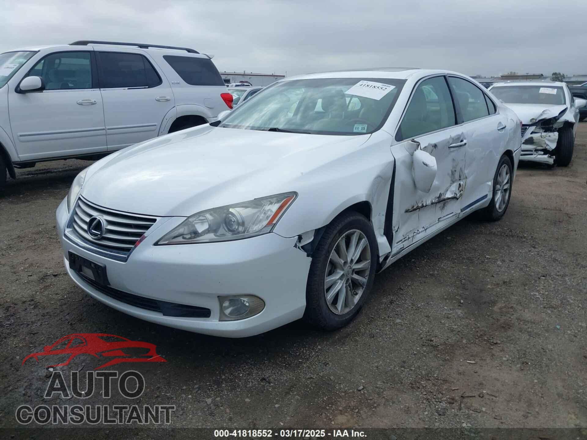 LEXUS ES 350 2010 - JTHBK1EG8A2405784
