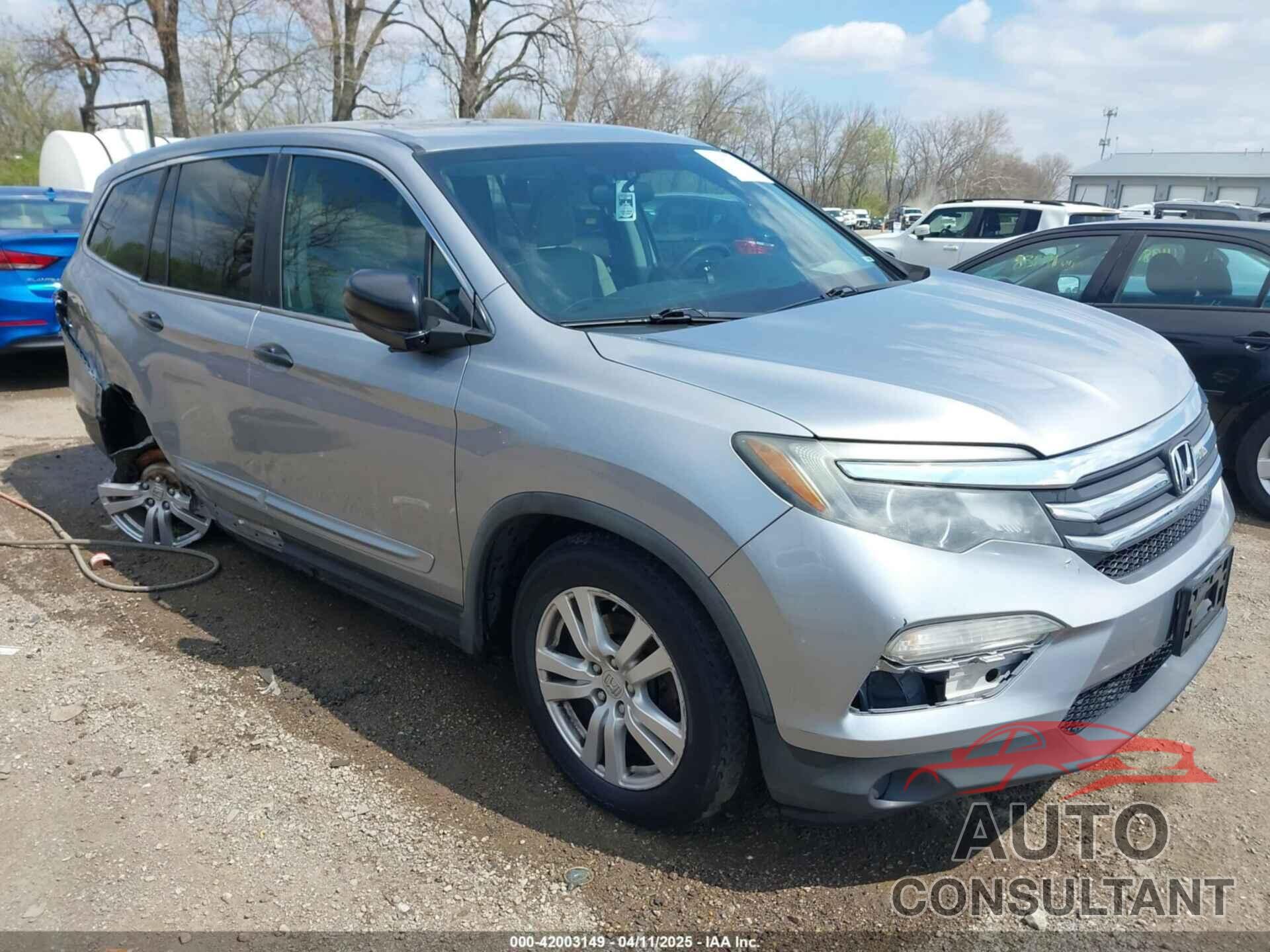 HONDA PILOT 2016 - 5FNYF6H17GB086601