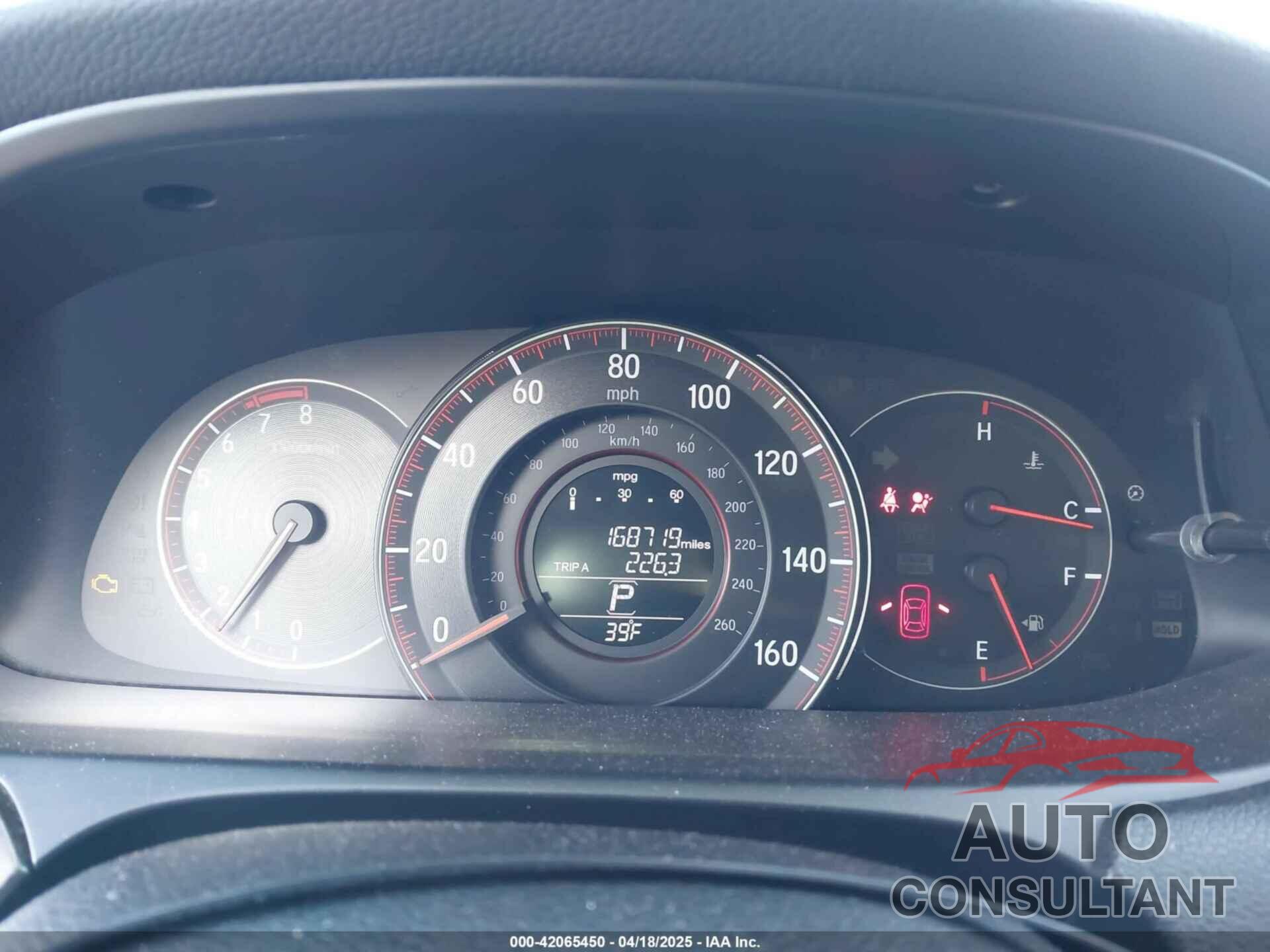 HONDA ACCORD 2017 - 1HGCR2F50HA266319