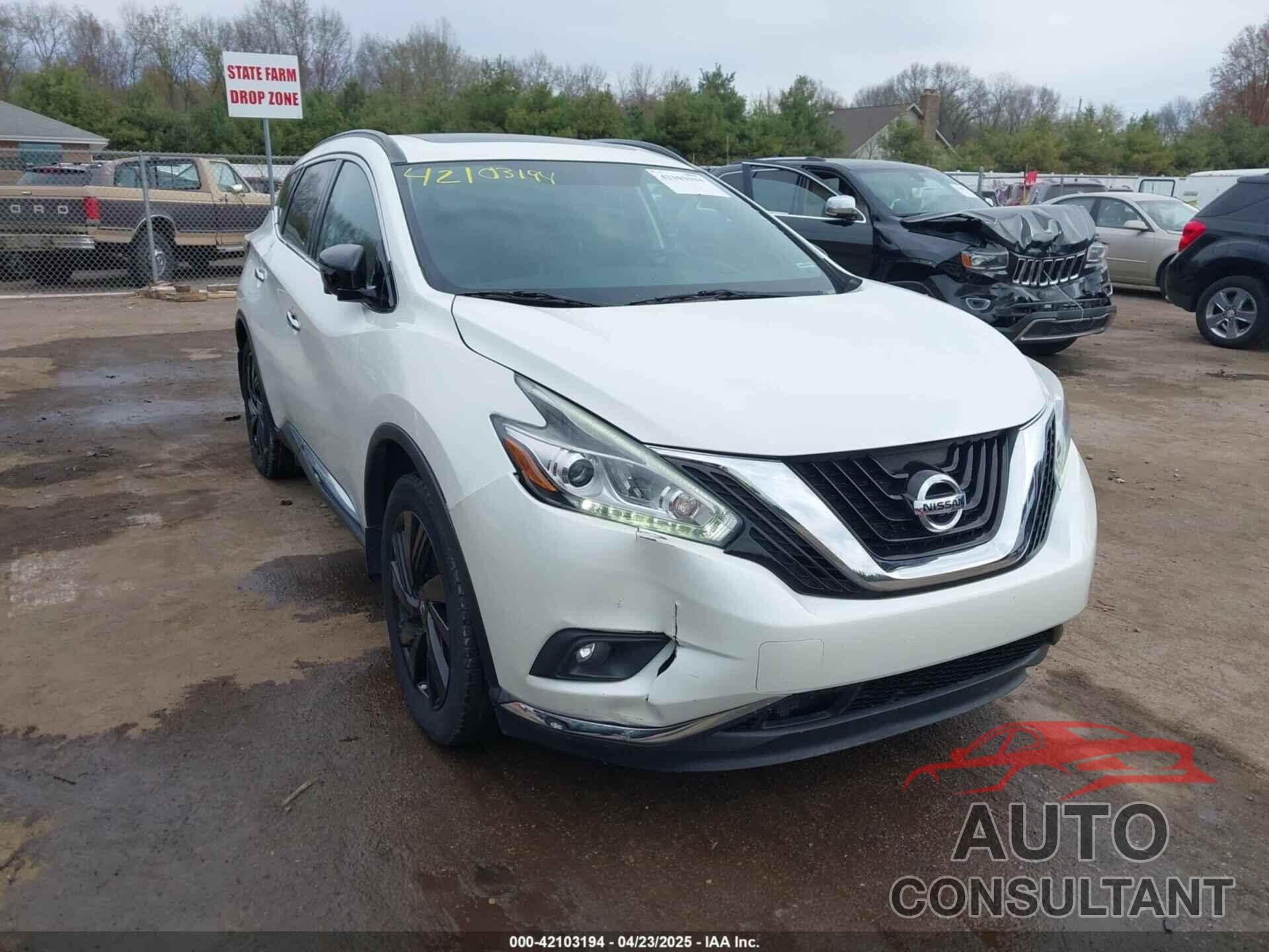 NISSAN MURANO 2017 - 5N1AZ2MH0HN186316