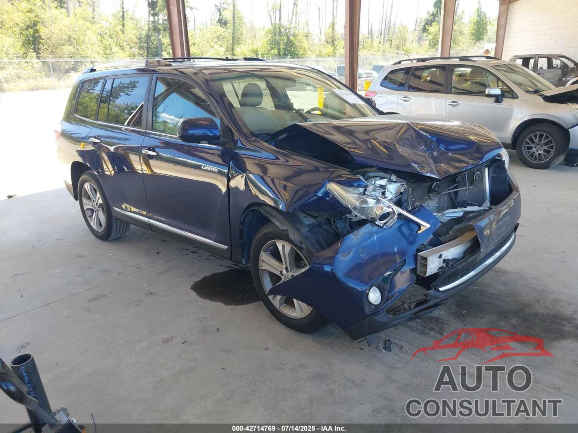 TOYOTA HIGHLANDER 2012 - 5TDDK3EH1CS101402