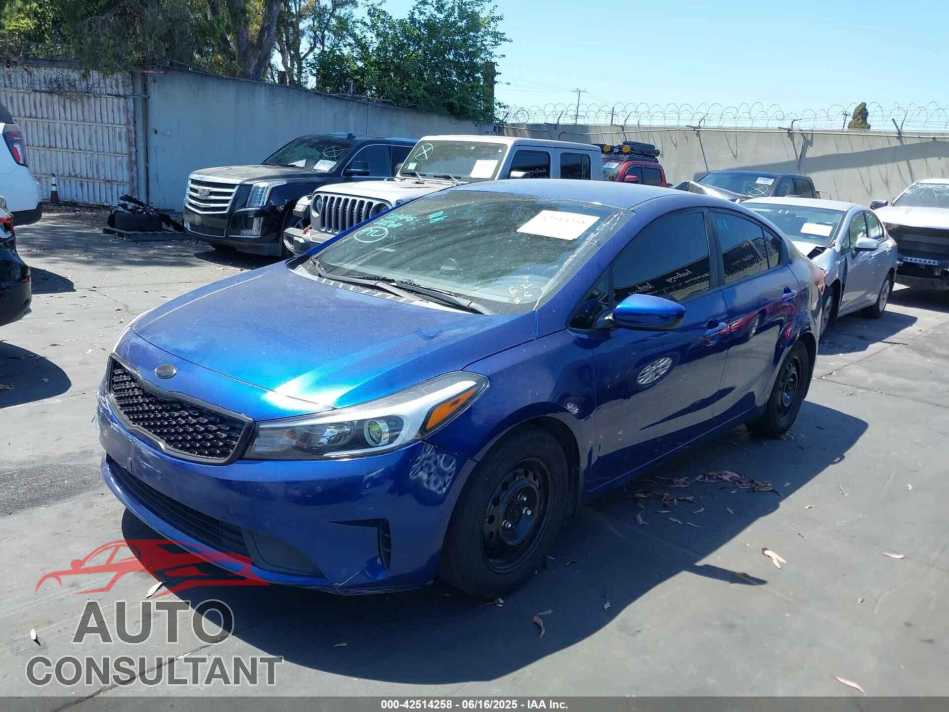 KIA FORTE 2017 - 3KPFK4A75HE149711