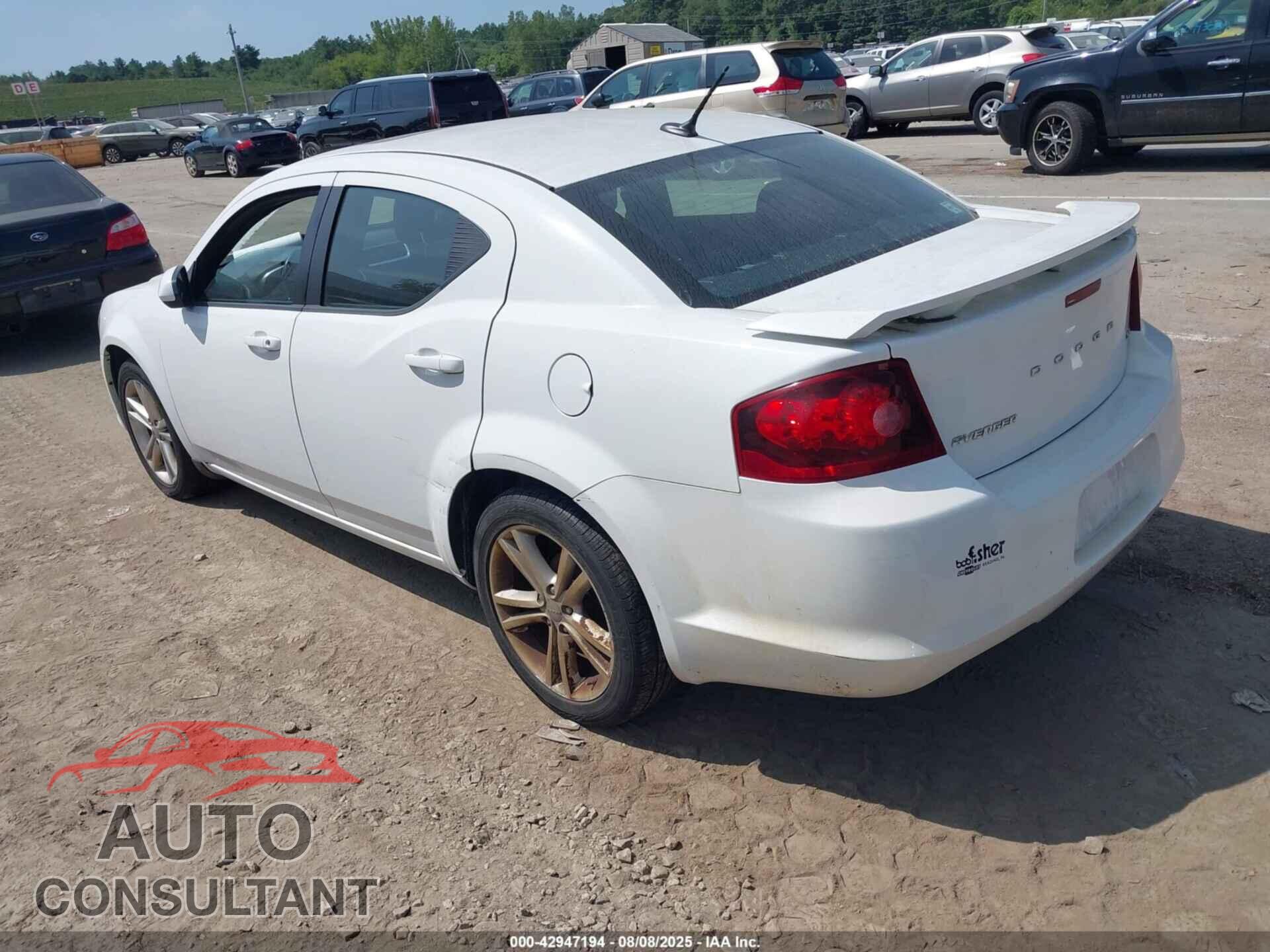 DODGE AVENGER 2013 - 1C3CDZCB1DN553787