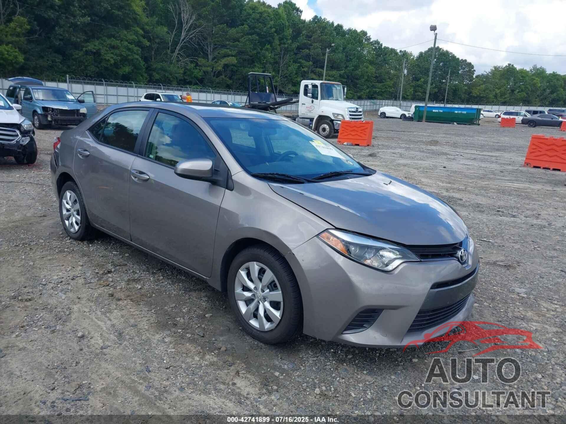 TOYOTA COROLLA 2016 - 2T1BURHE4GC597638