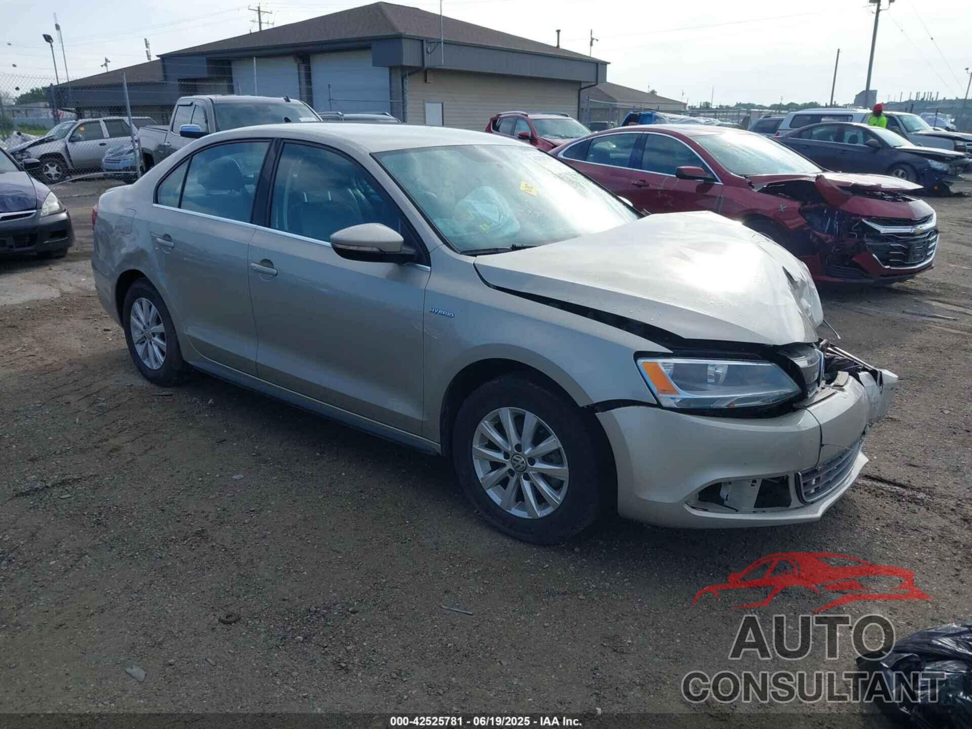 VOLKSWAGEN JETTA HYBRID 2013 - 3VW637AJ6DM295994