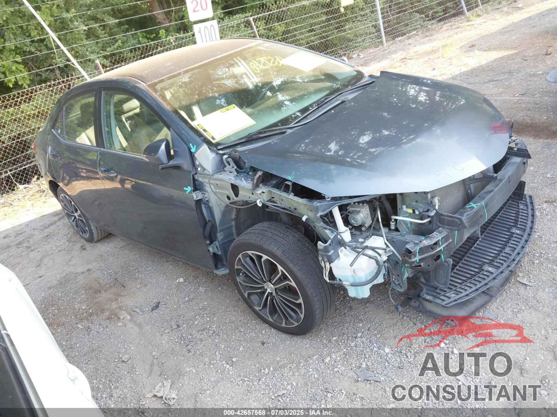 TOYOTA COROLLA 2016 - 2T1BURHE3GC519920