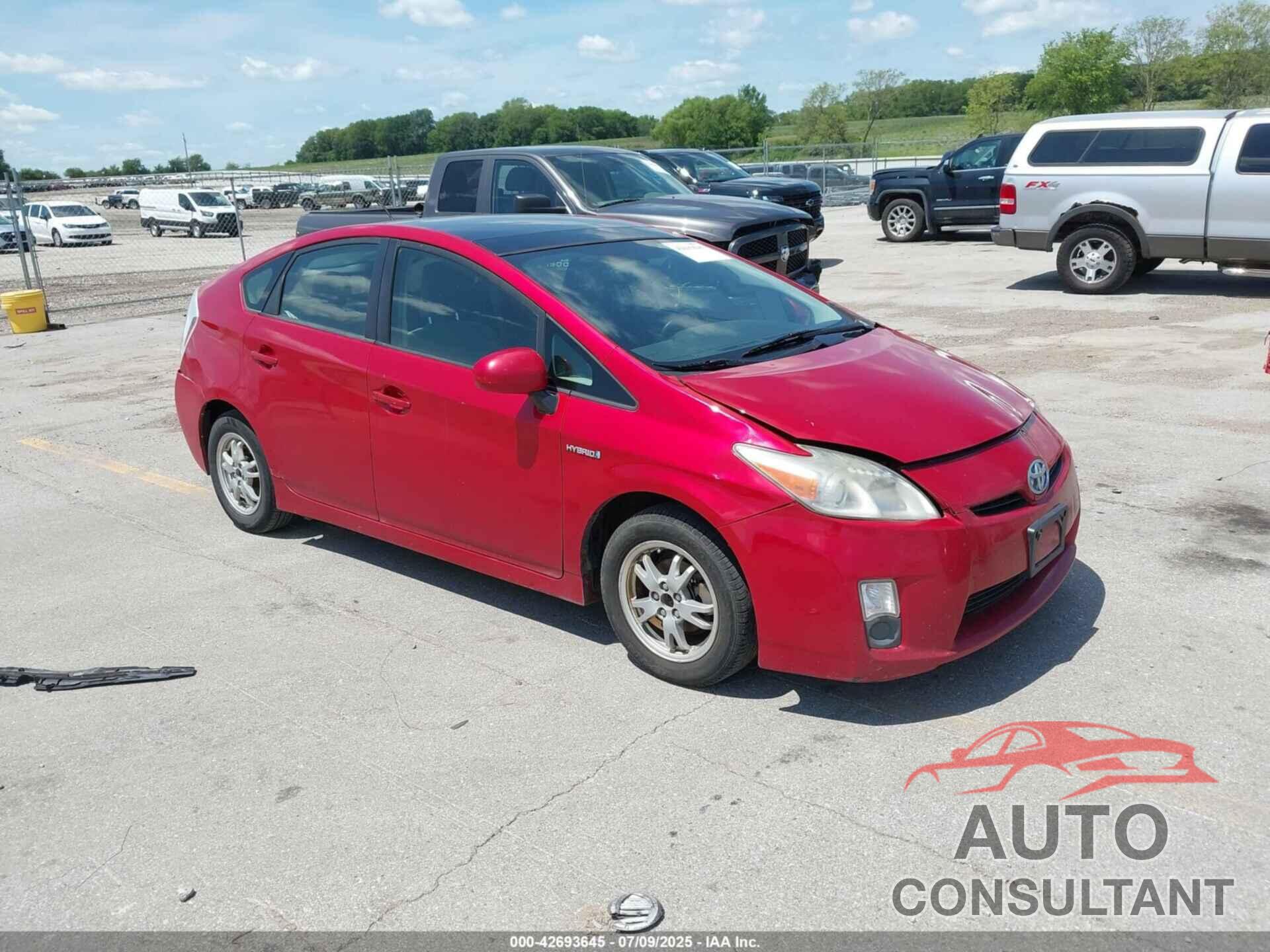 TOYOTA PRIUS 2010 - JTDKN3DU9A0124472