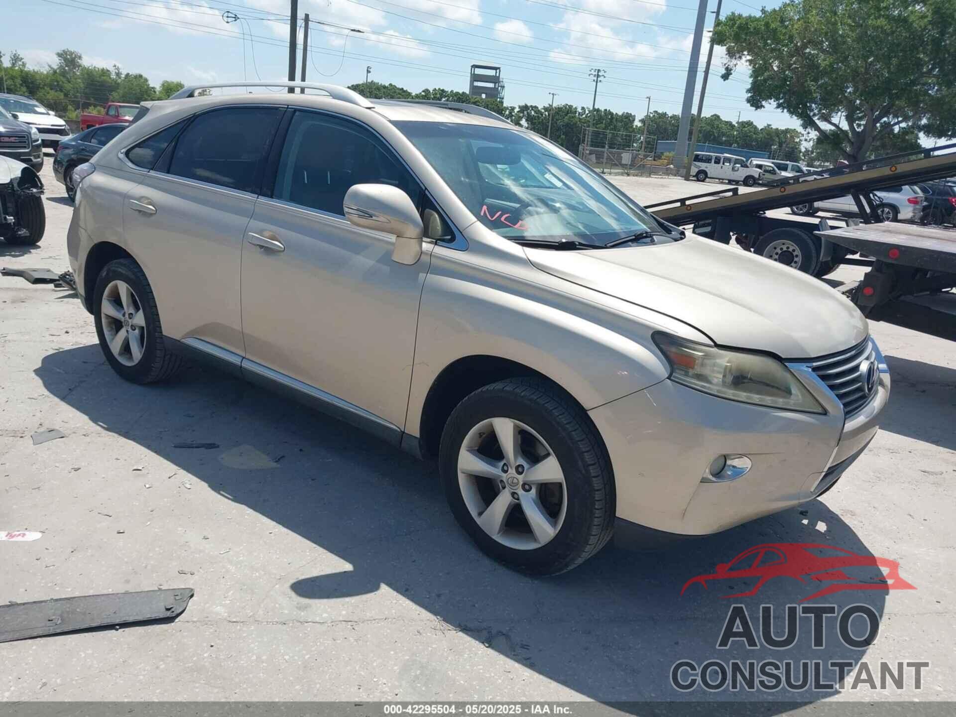 LEXUS RX 350 2013 - JTJZK1BA2D2009710