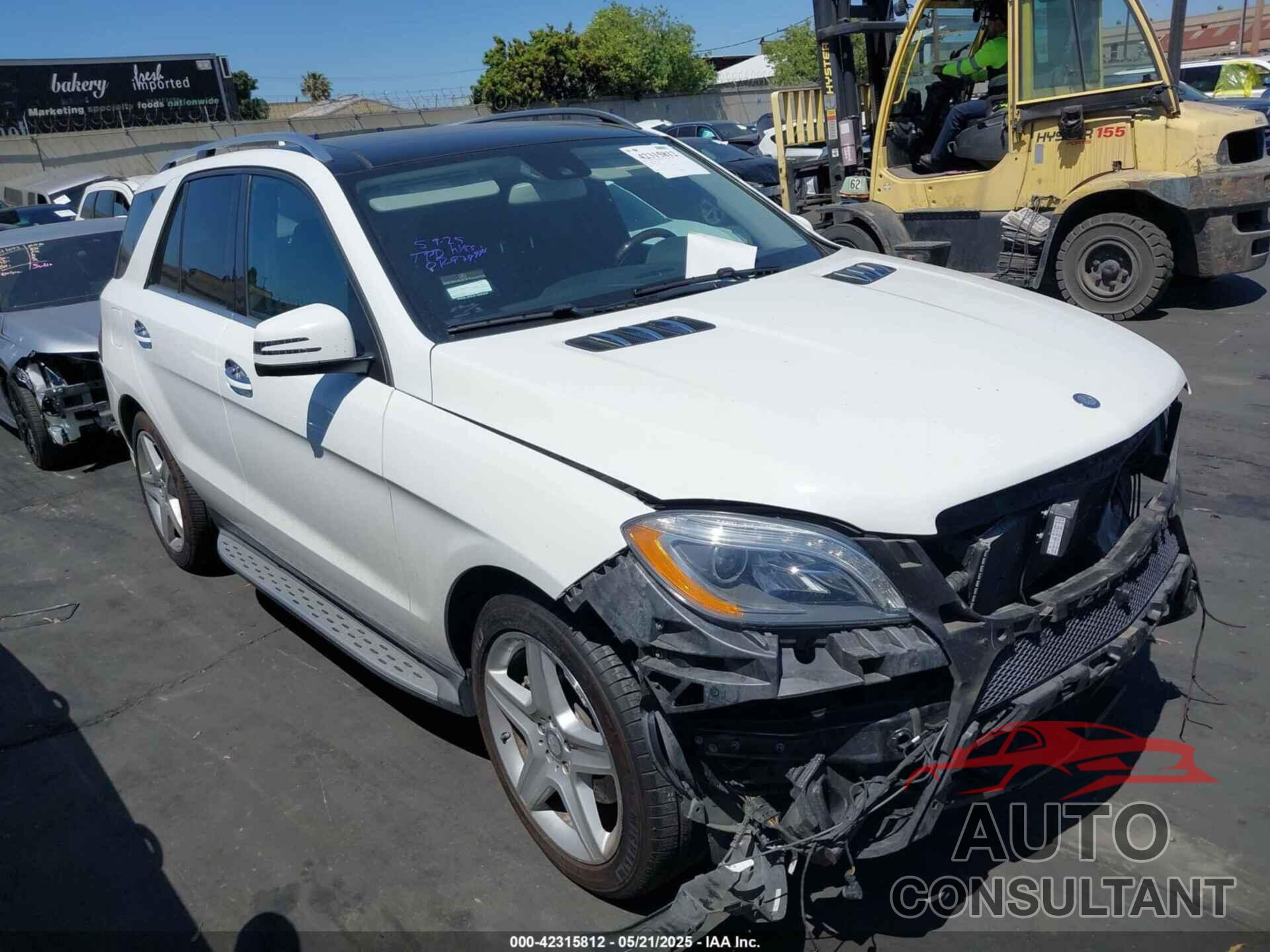 MERCEDES-BENZ ML 400 2015 - 4JGDA5GB6FA540521